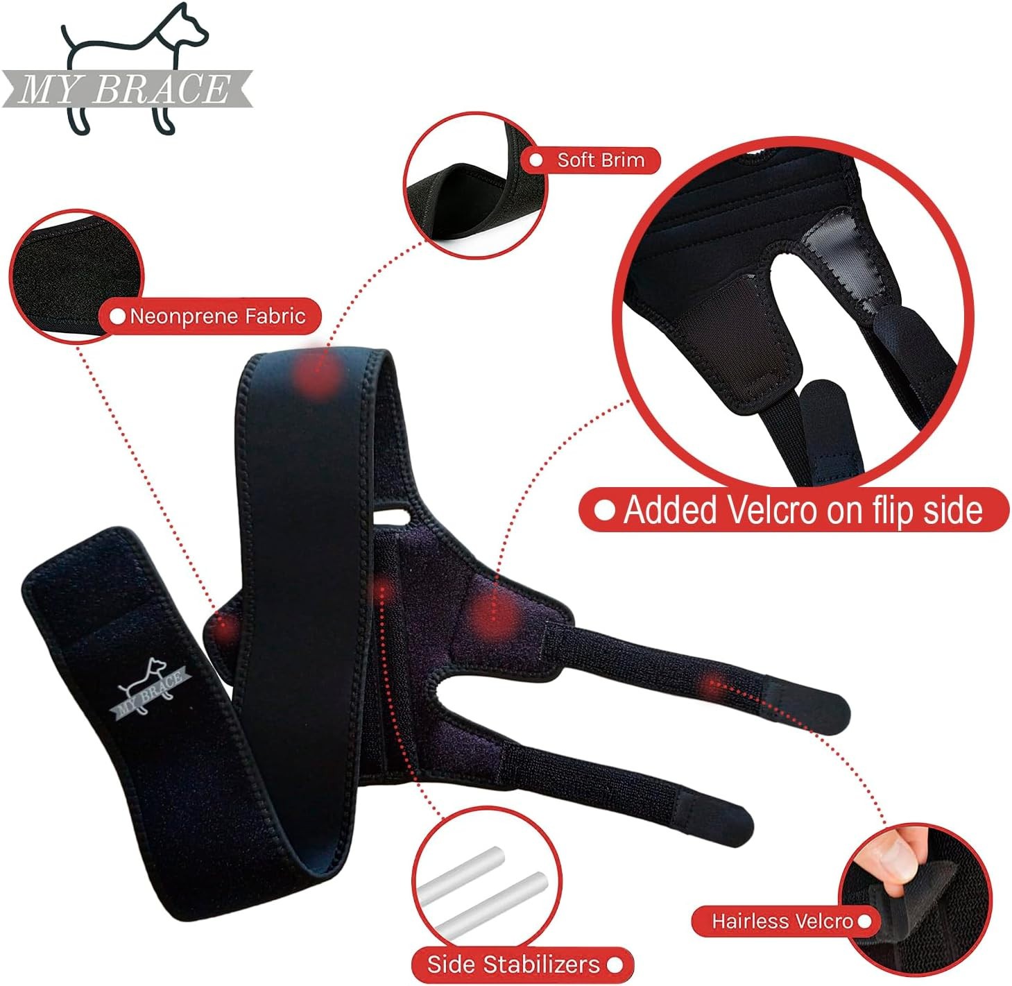 Dog Knee Brace for Torn Acl Hind Leg for Support with Cruciate Ligament Injury,
