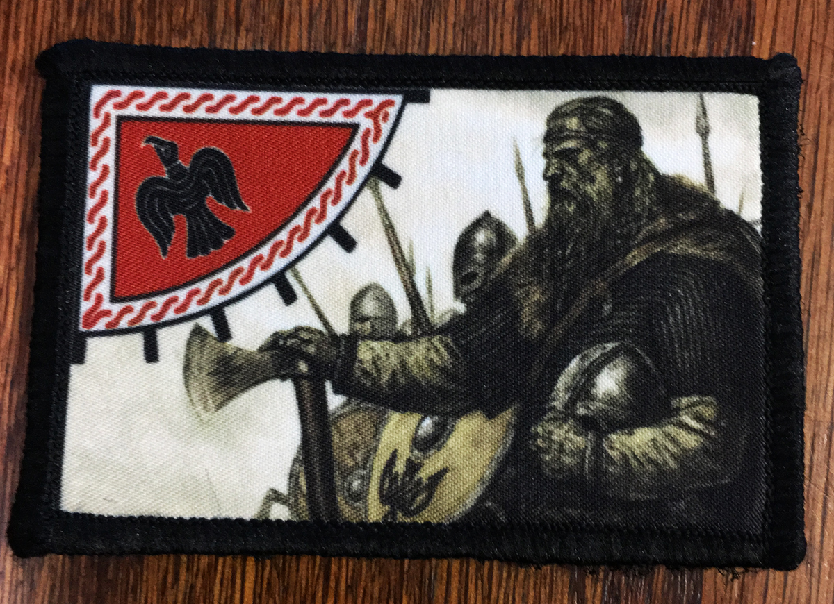 VIKING Protection Rune Morale Patch Raven Tactical Military Army Badge Hook Flag