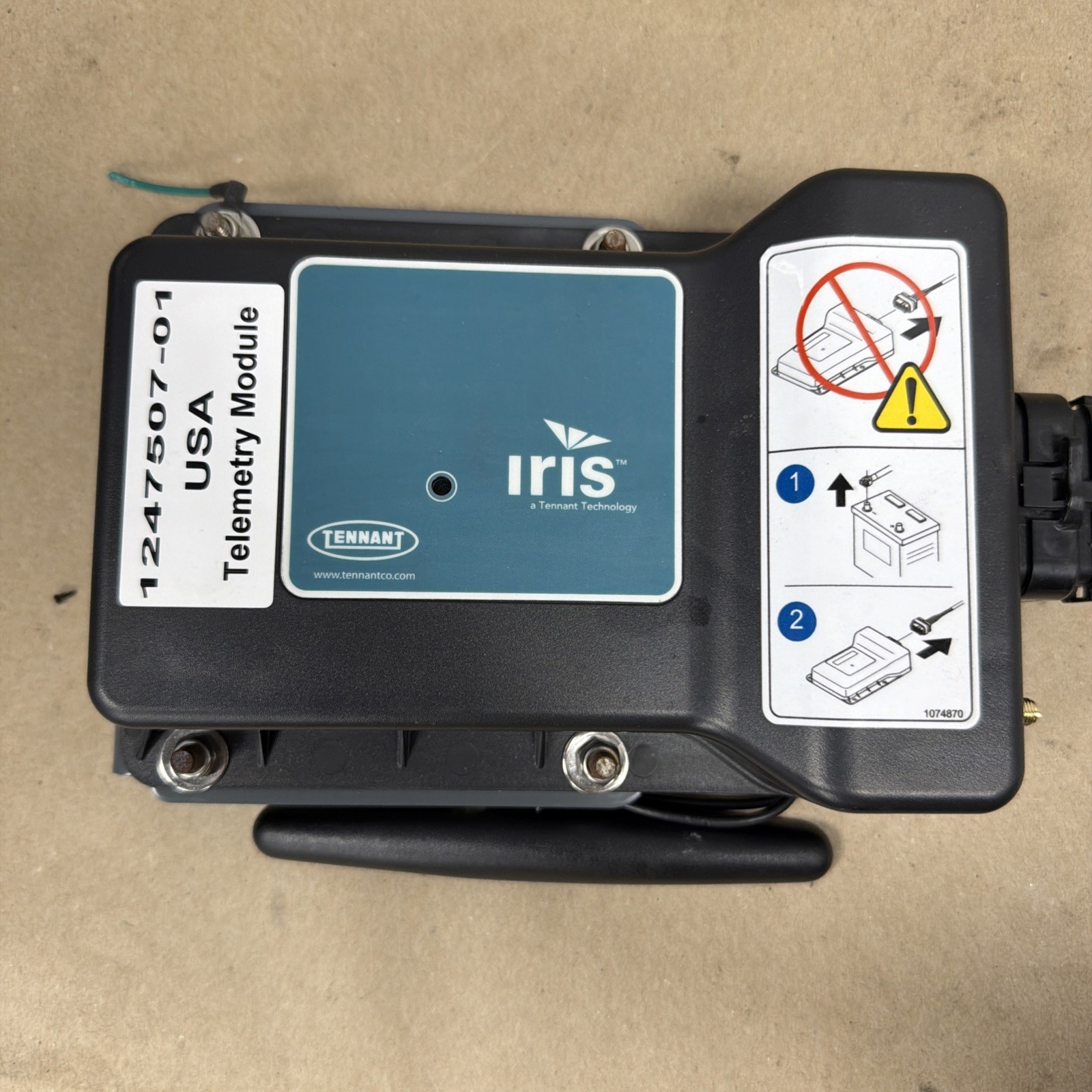 Tennant Nobles IRIS Telemetry module 1247507-01 floor scrubber part replacement
