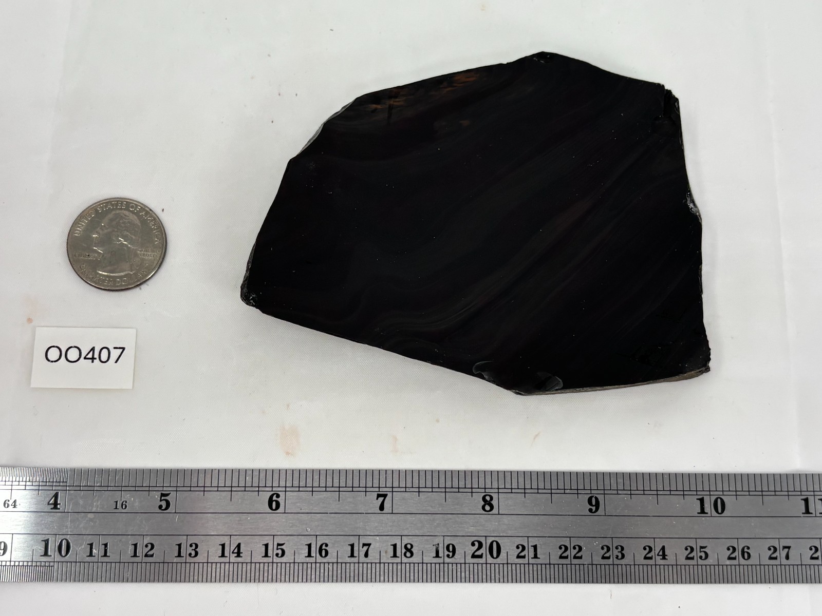 Tri-flow Sheen/Lace Obsidian Slab Lapidary Cabbing Knapping Combo ship avail