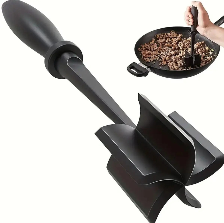 1pc Meat Chopper & Shredder Heat-Resistant Ground Beef Smasher Tool - NEW