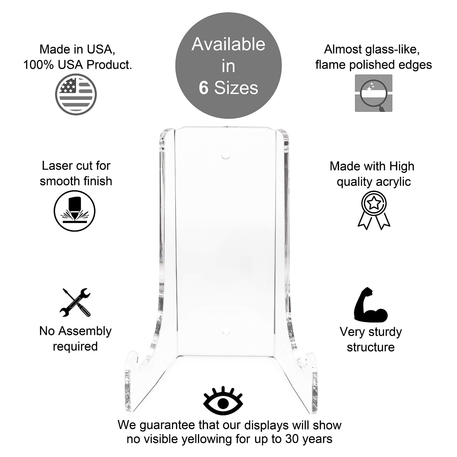 Clear Choice Double-Bend Acrylic Easel