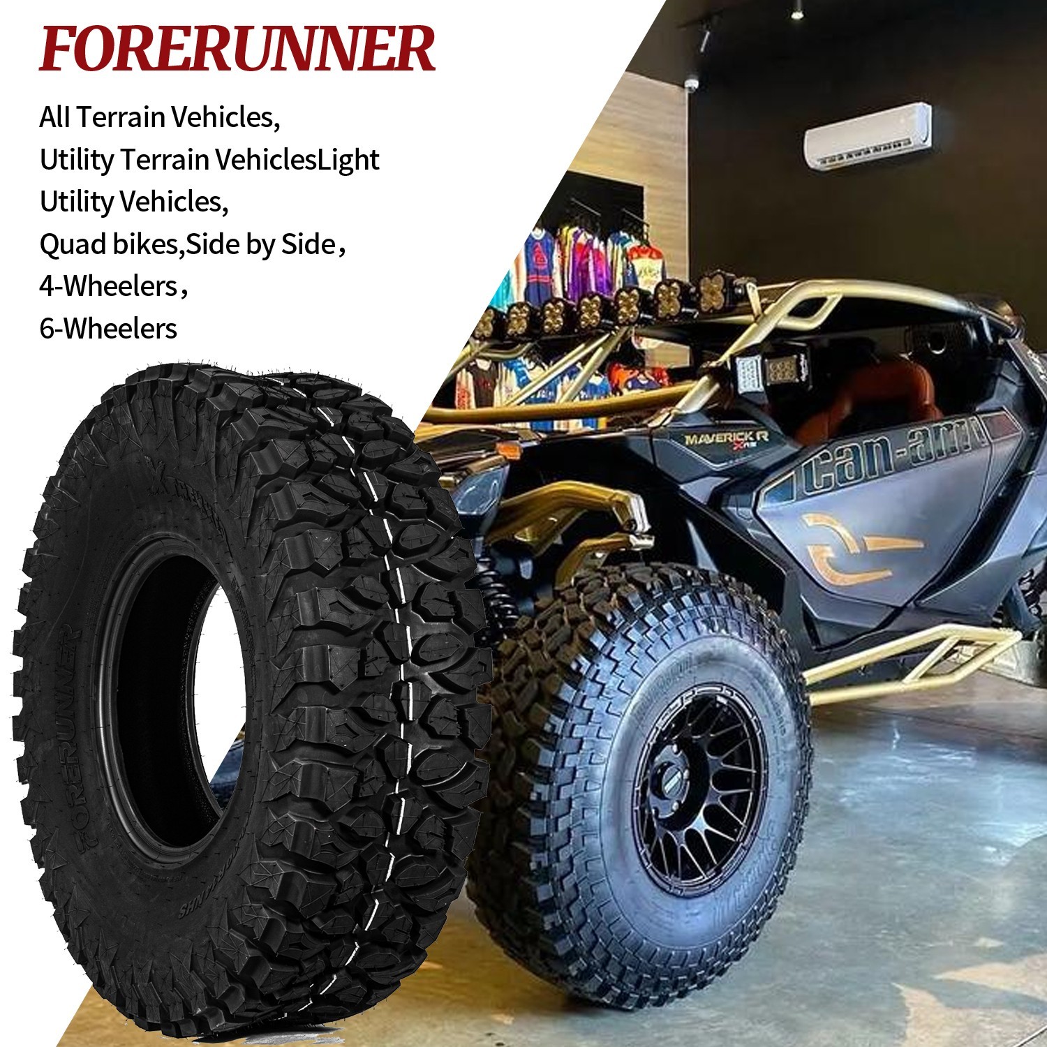 4X 32x10x14 10PR Radial 32x10R-14 ATV UTV Tires 32 10R 14 All Terrain Heavy Duty