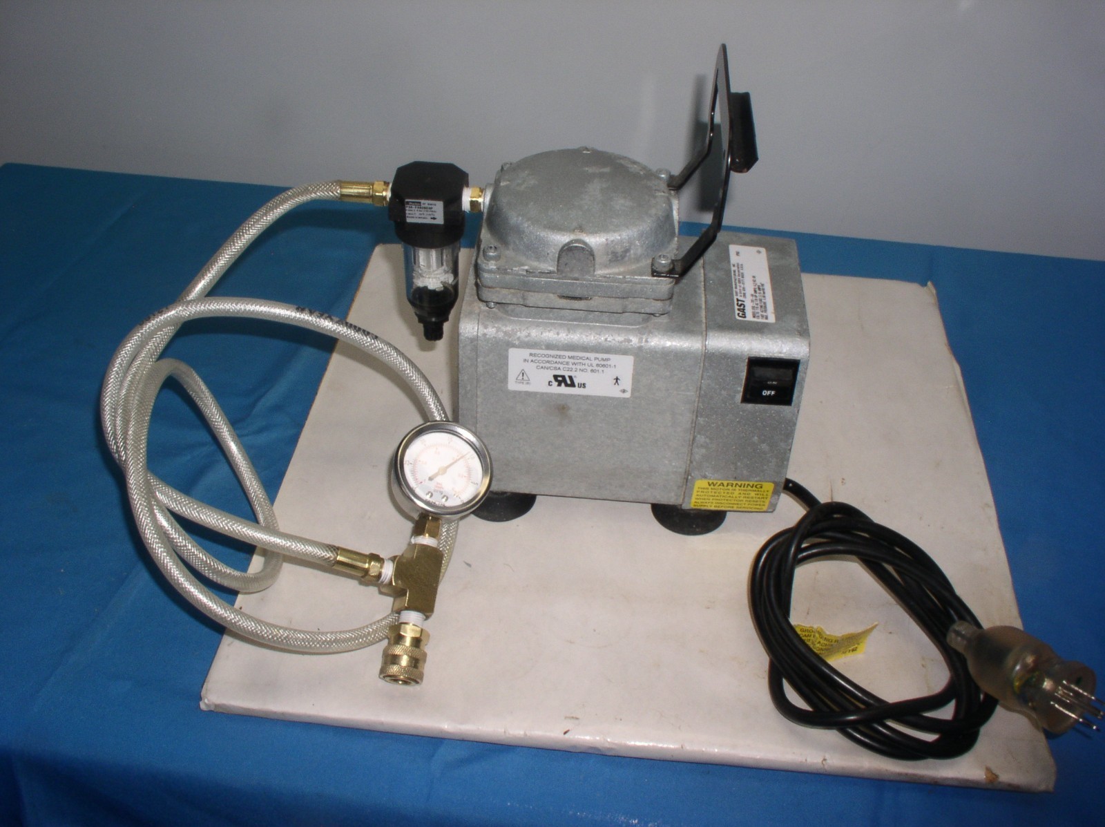 BIRO VTS 43 VACUUM TWIN 20 LB TUMBLER MEAT MARINATOR w/ PUMP 115V VERY CLEAN