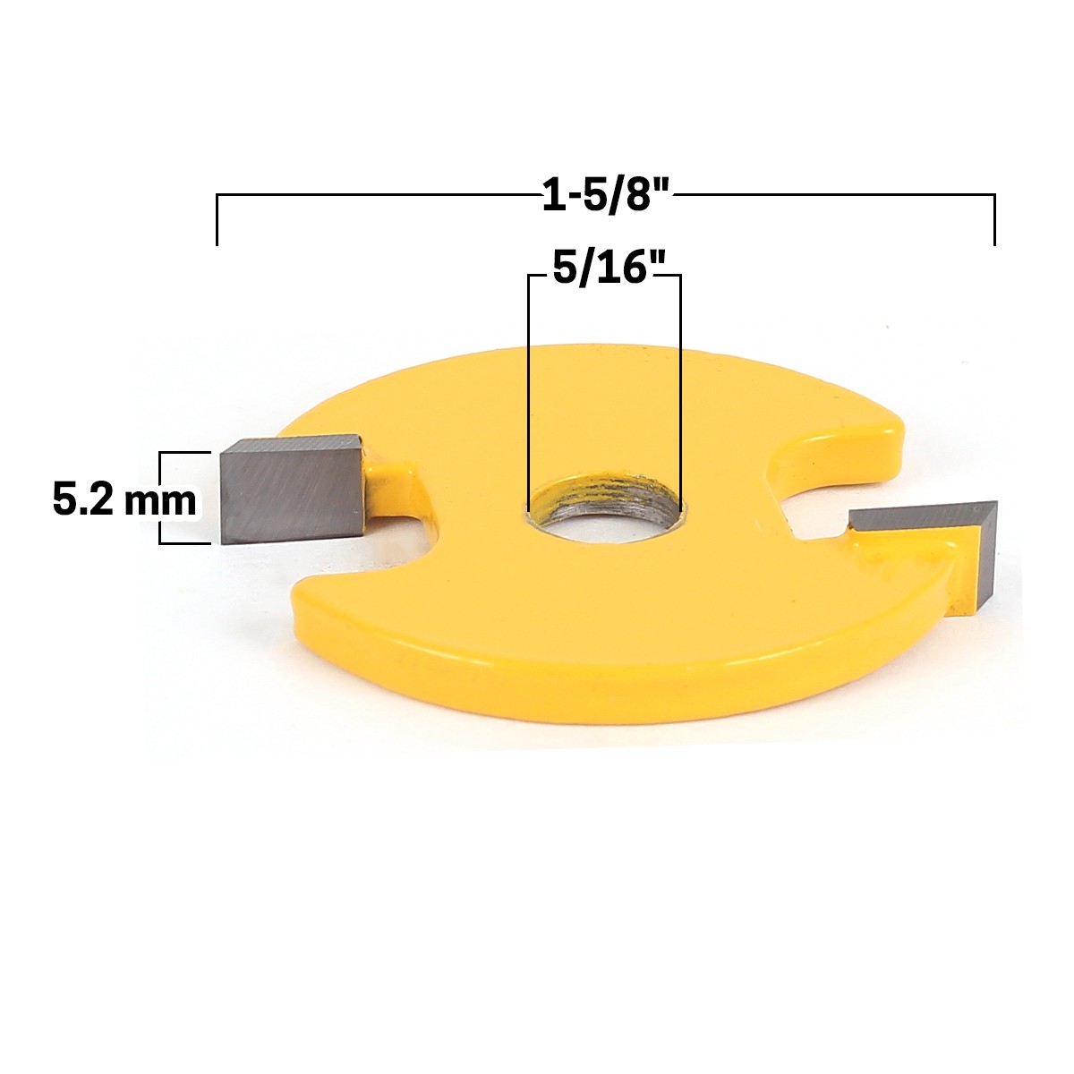 5.2mm Cutter for Rail and Stile Router Bit Plywood Conversion Kit - Yonico 12052