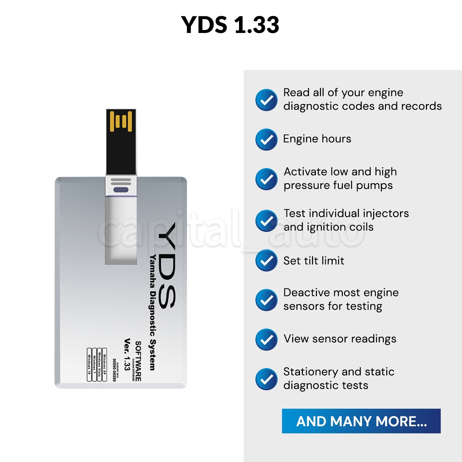 Diagnostic cable adapter scanner kit for Yamaha YDS Outboard WaveRunner Jet Boat