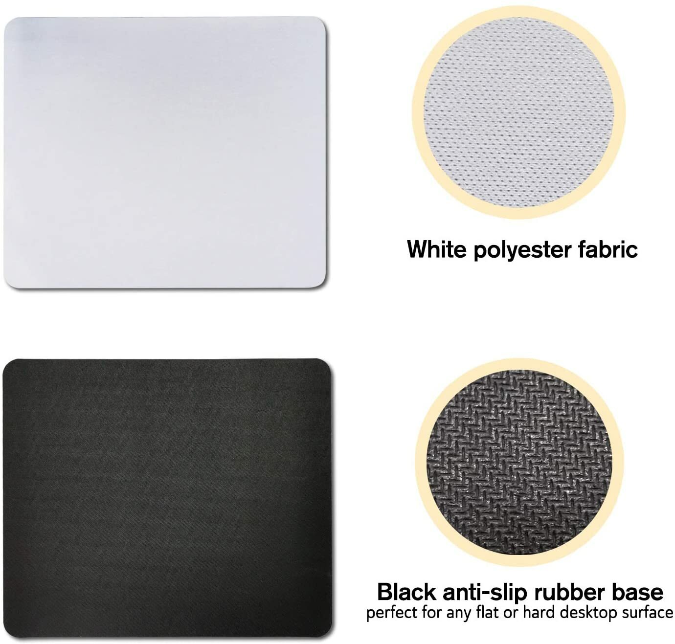 A-SUB Sublimation Blanks, 24PK Large Extended Gaming Mouse Pads 9.4"x7.9"x0.08"