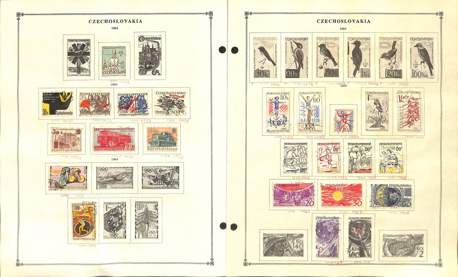 Czechoslovakia Stamp Collection on 60 Scott International Pages, 1918..1996 (BA)