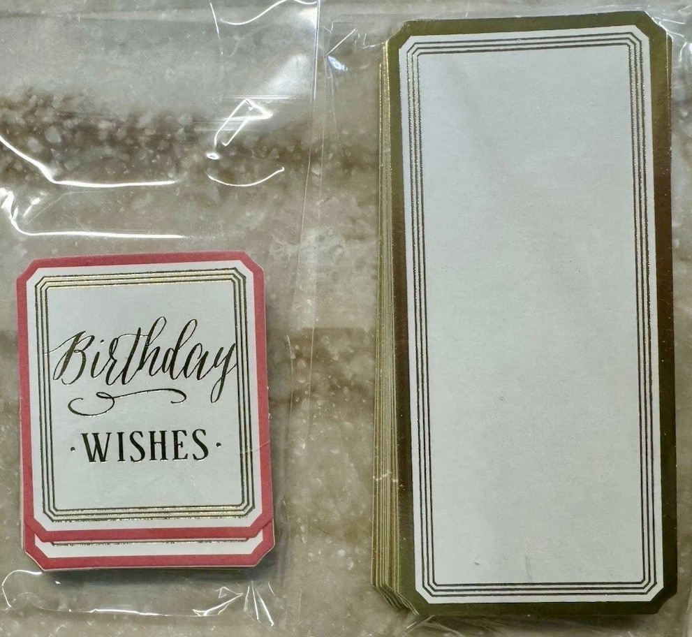 Anna Griffin *WINDOW BOX EMBELLISHMENTS* Set of 272 Cardstock Die Cuts COMPLETE