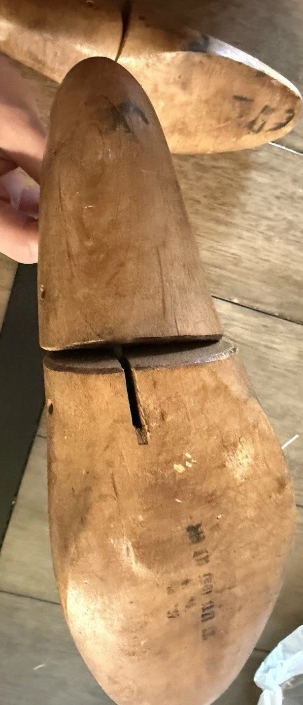 Vintage wooden shoe trees or stretchers