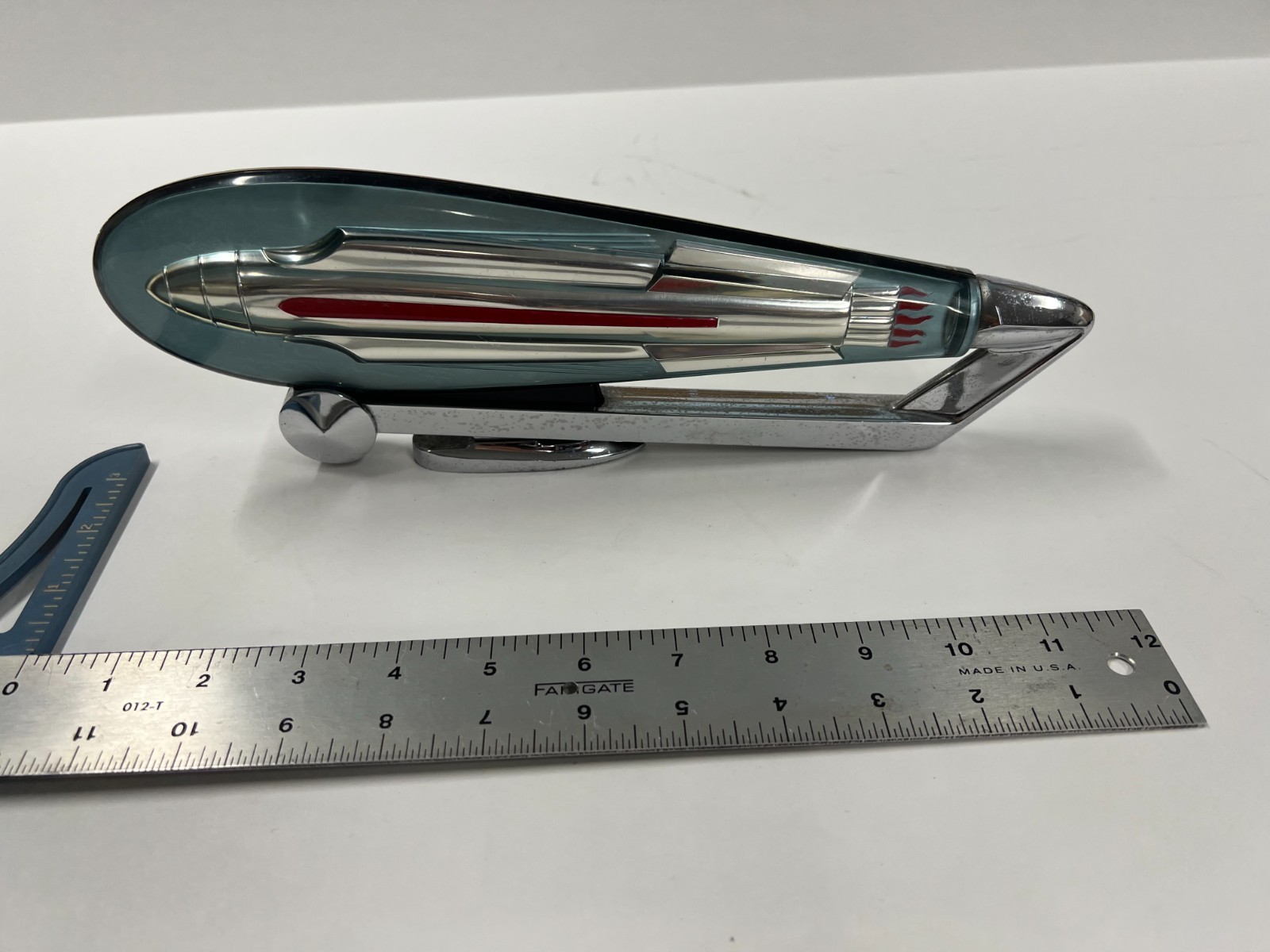 Aftermarket 1950’s Illuminated Rocket Ship Hood Ornament