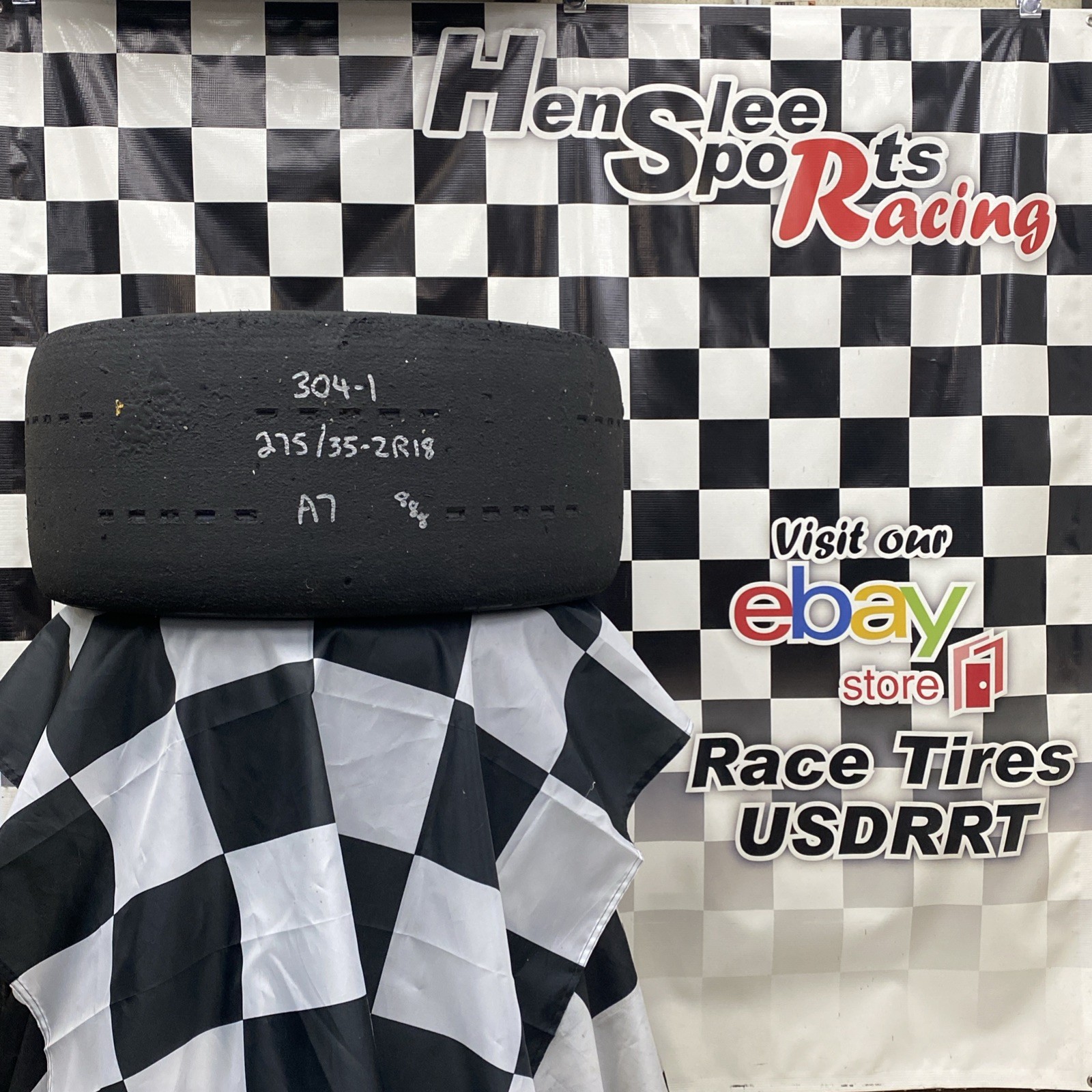 304-1 USDRRT HOOSIER DOT Road Race / Auto-X  Tire.      275/35  ZR18   A7