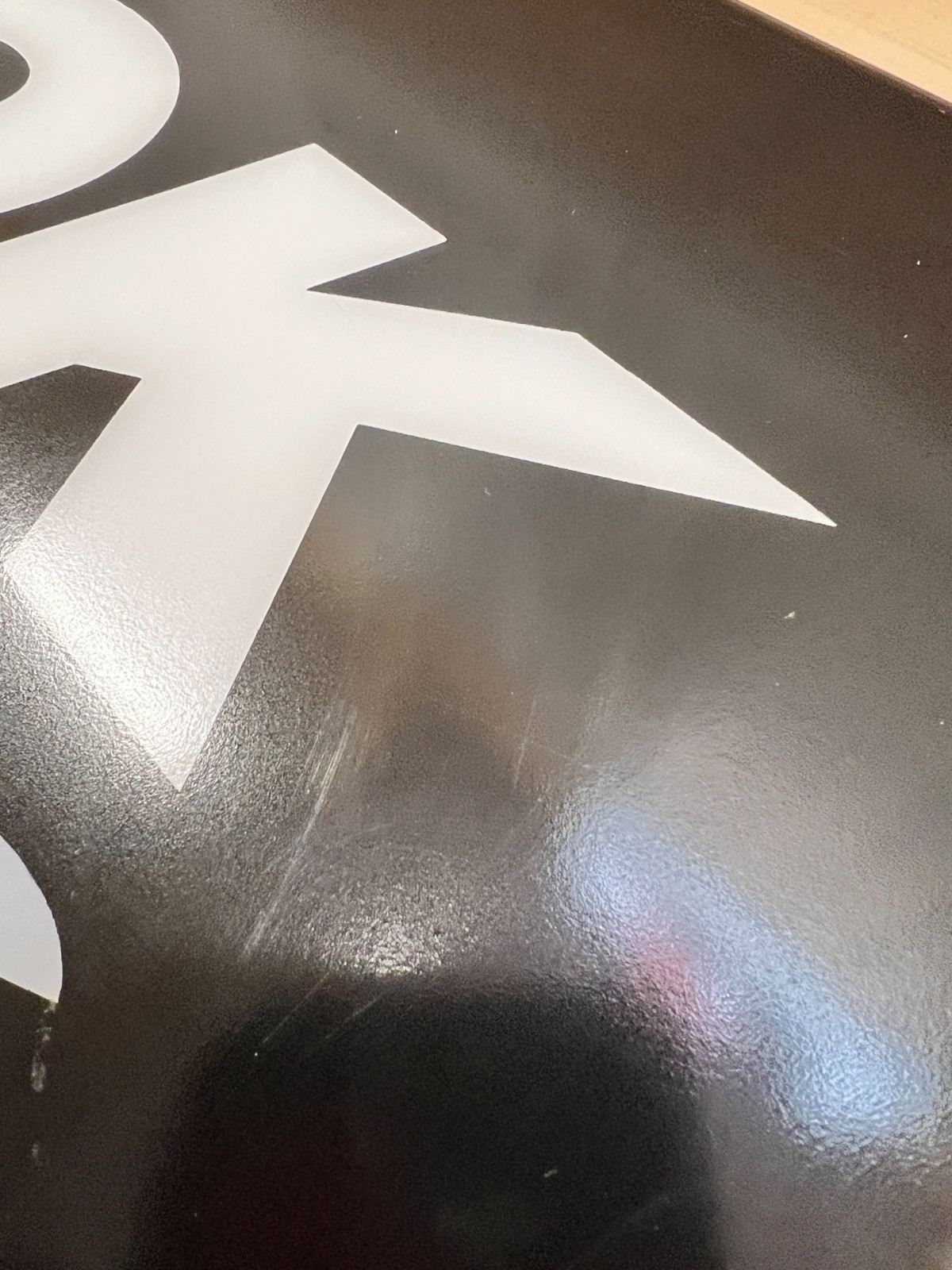 HANKOOK Tire Dealer Sign Black White Letters Single Sided Hanging