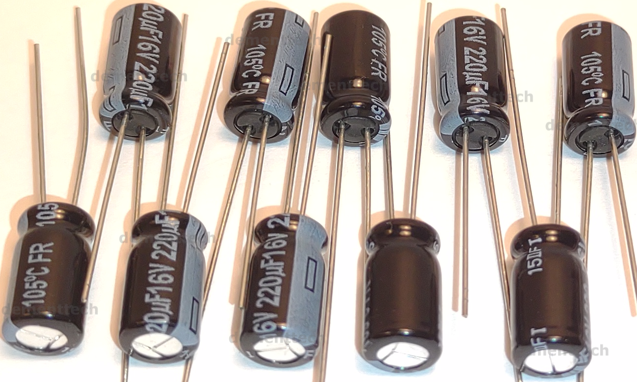 10x 220uF 16v Panasonic FR 105C Low-ESR Impedance radial Capacitors caps 6.3mm