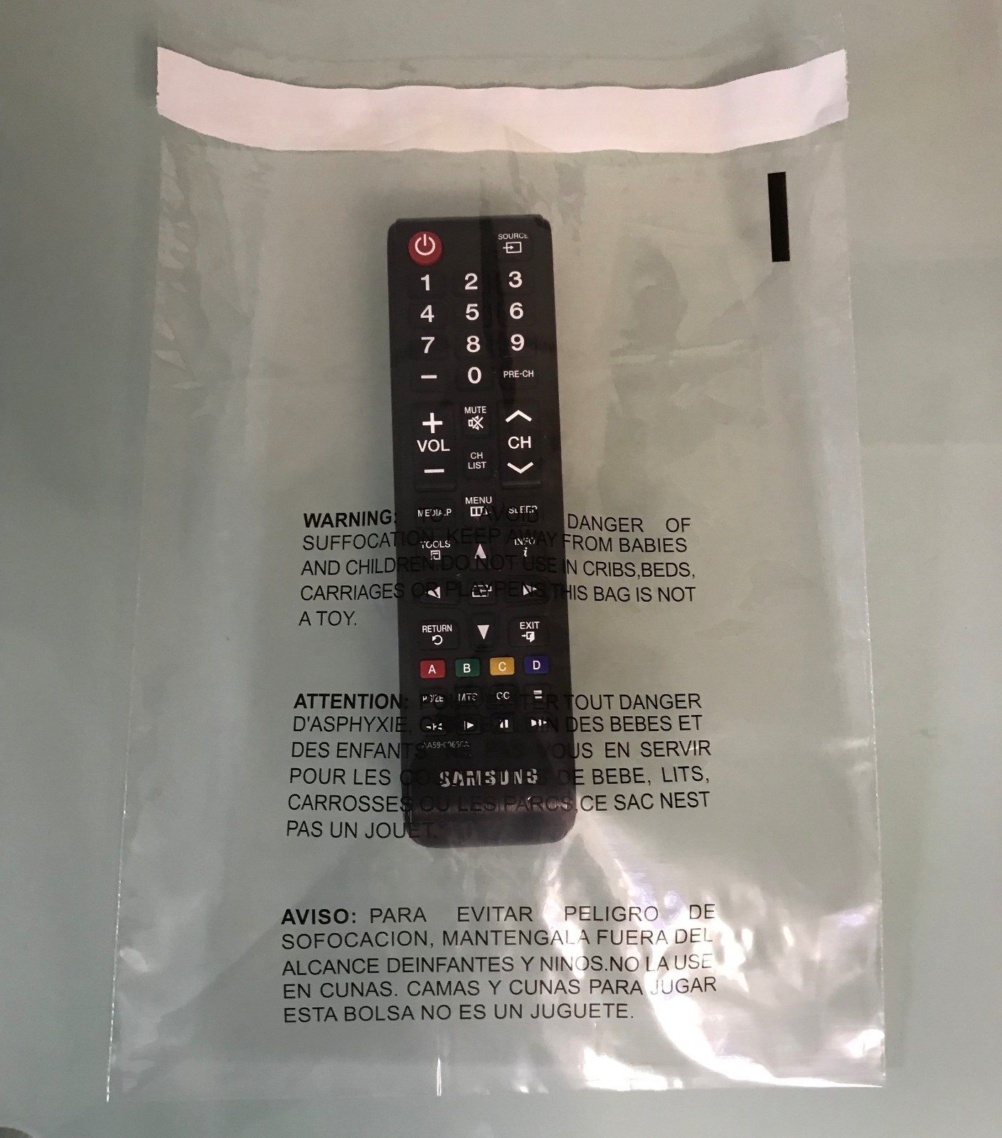 300 10x13 Self Seal Suffocation Warning Clear Poly Bags 1.5 mil -ST ShipMailers