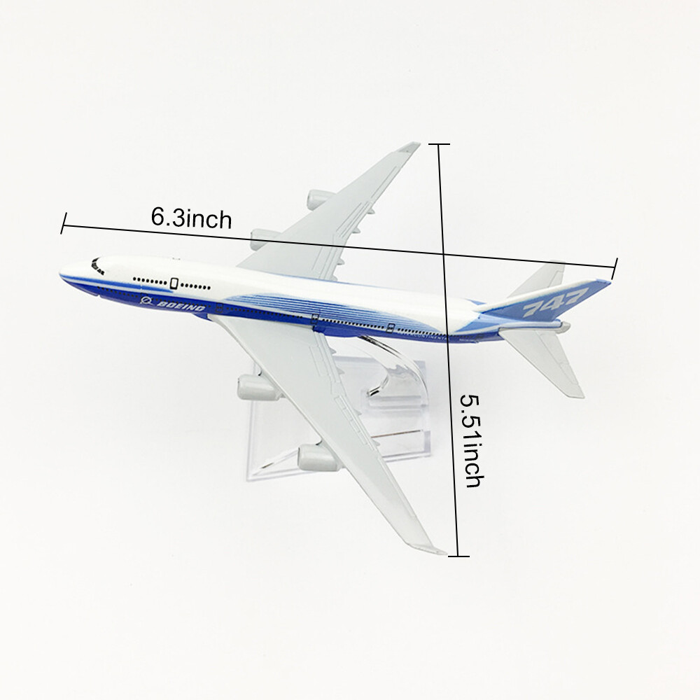 1:400 B747 Prototype Plane Model Airplane Simulation Aircraft Collection 16cm