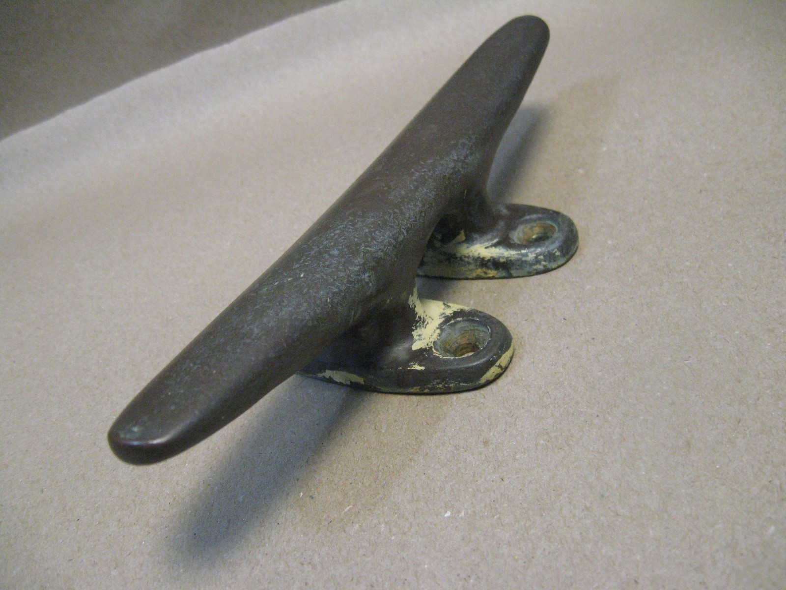 Antique Vtg 8" Solid Bronze Boat Sailboat Marine Mooring Cleat