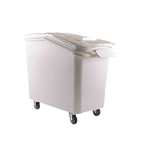 Thunder Group PLIB027C 27 Gallon Ingreident Bin w/ Clear Sliding Lid - White
