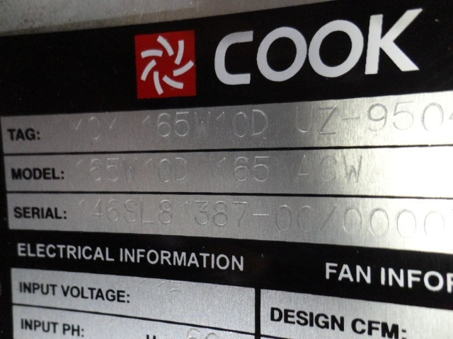 Direct Drive Upblast Exhaust Fan Loren Cook 165W10D