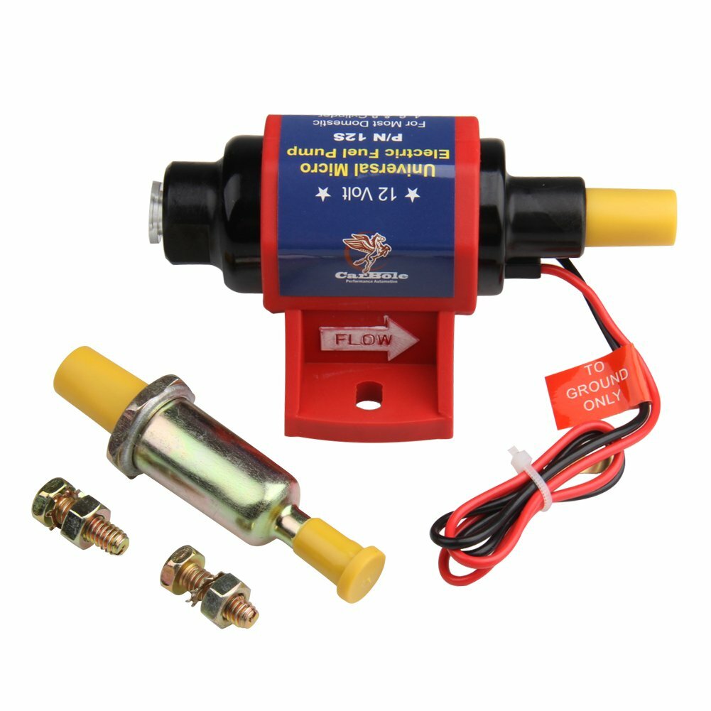 Universal Electric Inline Fuel Pump Carburetor 4-7 PSI 32 GPH Gas Diesel Alcohol