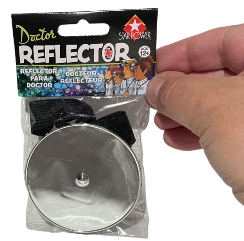 DOCTOR REFLECTOR MIRROR Head Play Fake DR Headband Surgeon Round Gyno Costume