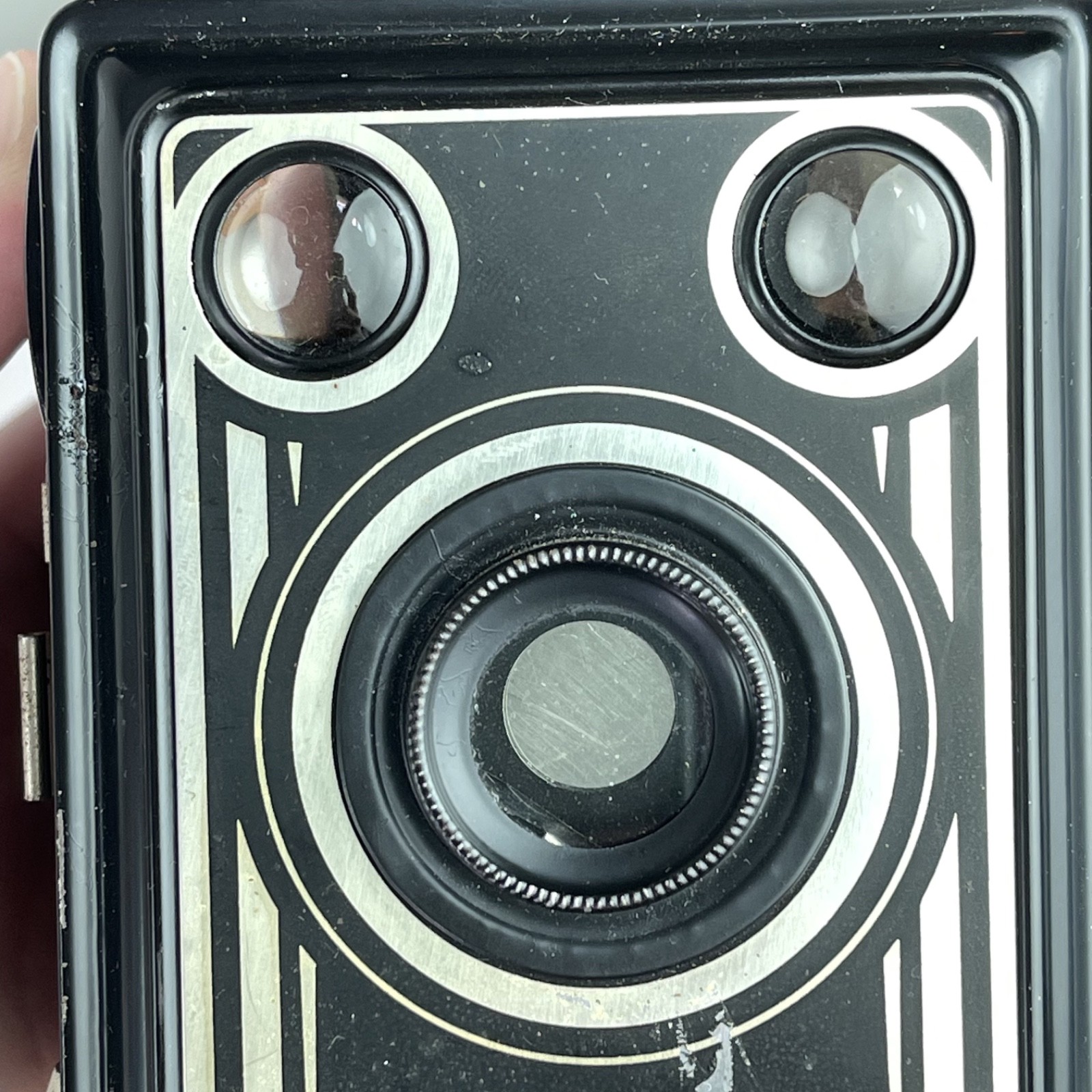 Agfa Box Camera, Germany 1950s, Art Deco, 120 Rollfilm 6x9 Untested