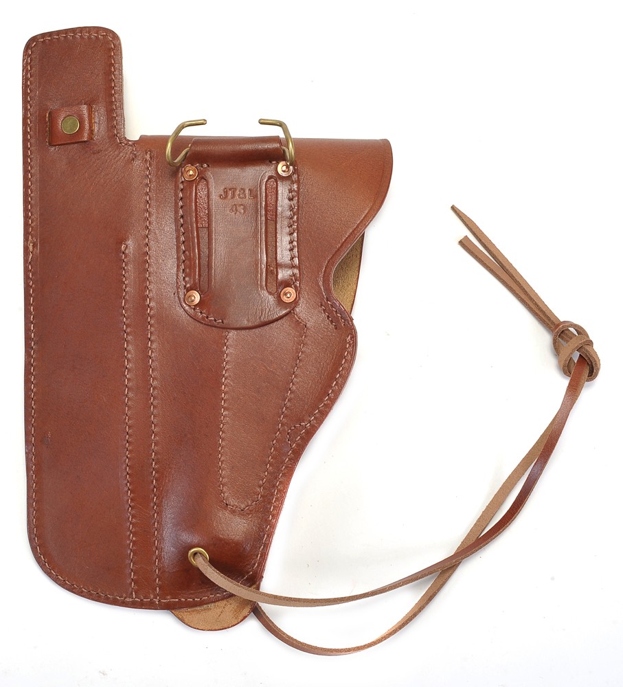 US WW2 M1916 Colt 1911 .45 Holster and Ka-Bar Sheath Premium Drum Dyed Leather