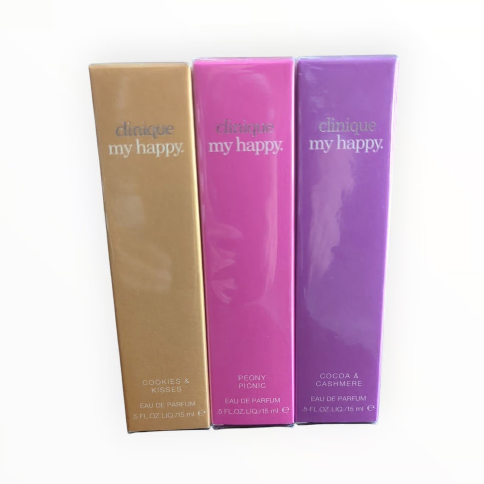 CLINIQUE CREATE YOUR OWN MY HAPPY .5 OZ / 15 ML PURE PERFUME PARFUM SPRAY NIB