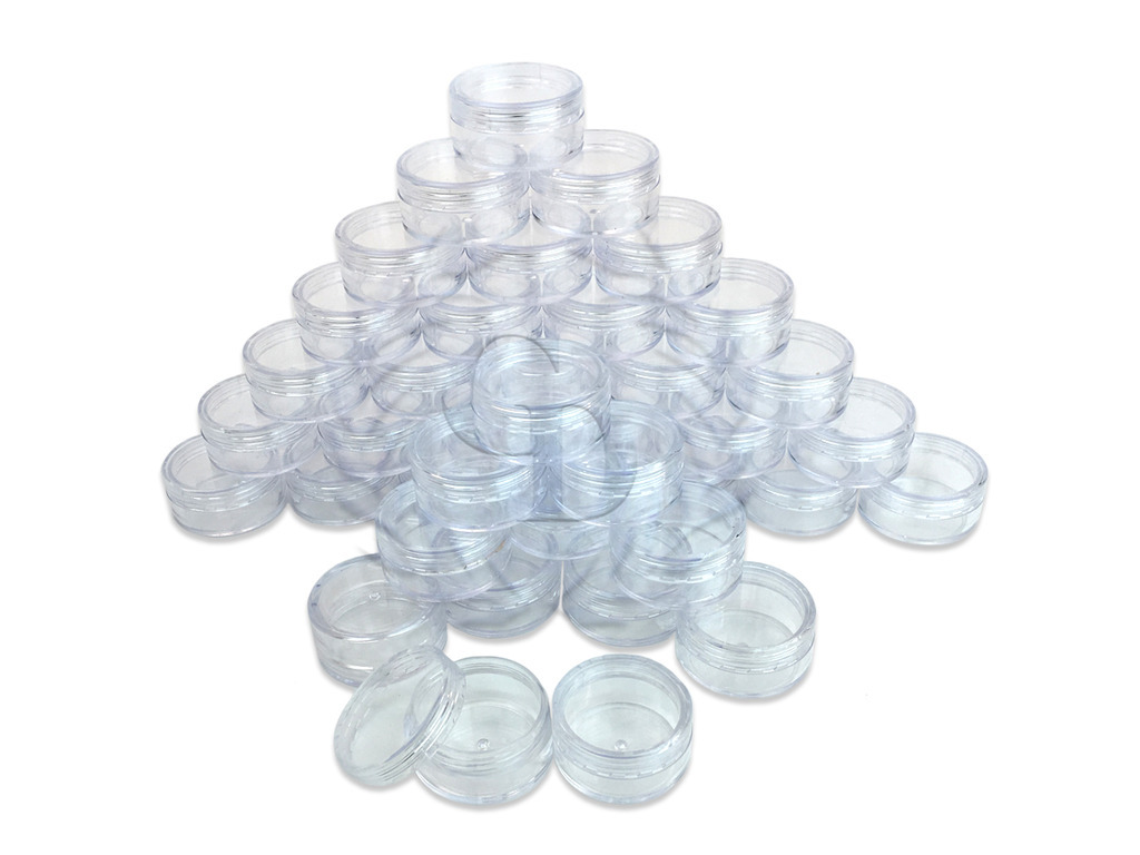 20 Packs 10 Gram/10ML High Quality Cream Cosmetic Sample Clear Jar Containers