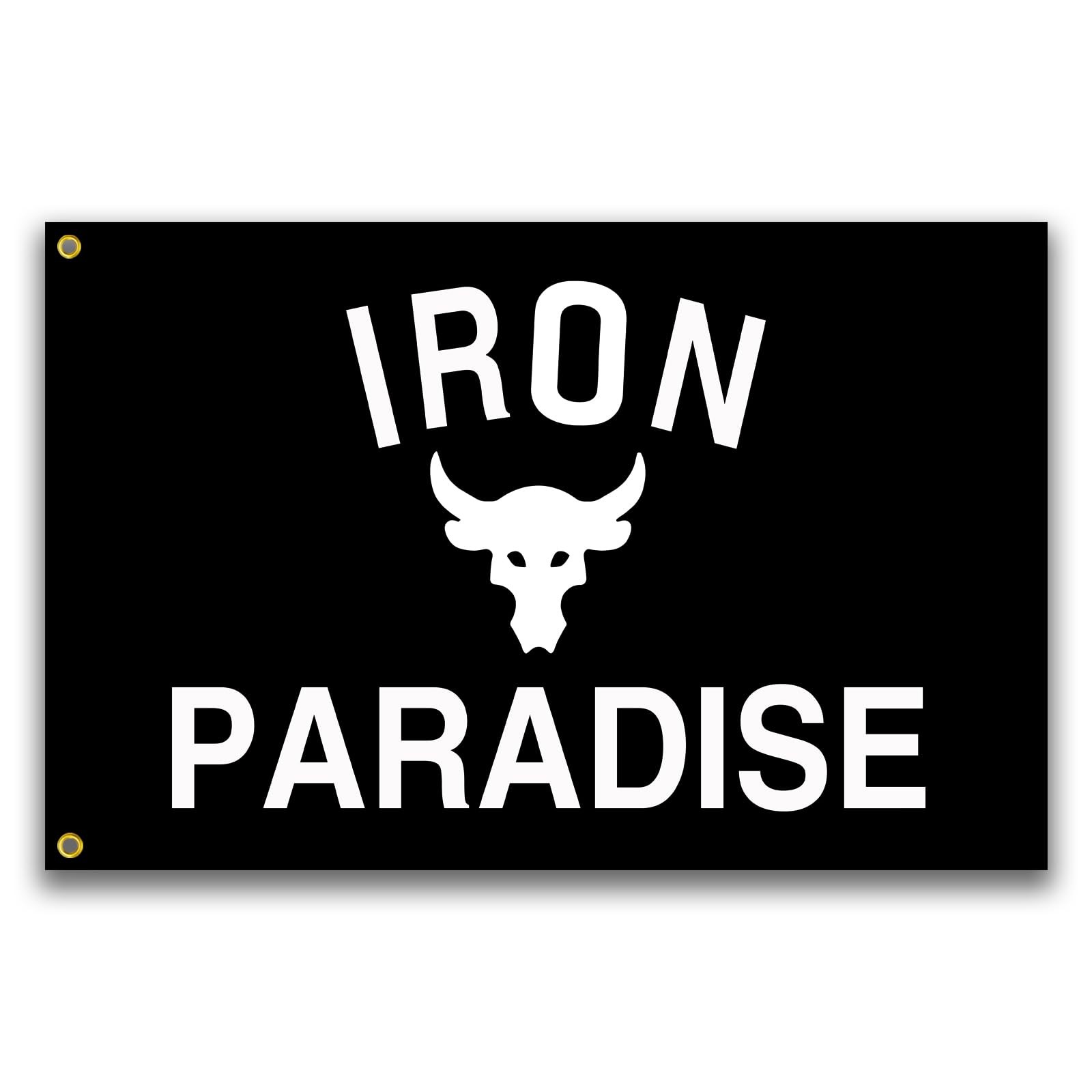 Iron Paradise Flag 3x5 Ft Motivational Flag Fitness Inspirational Flags for R...