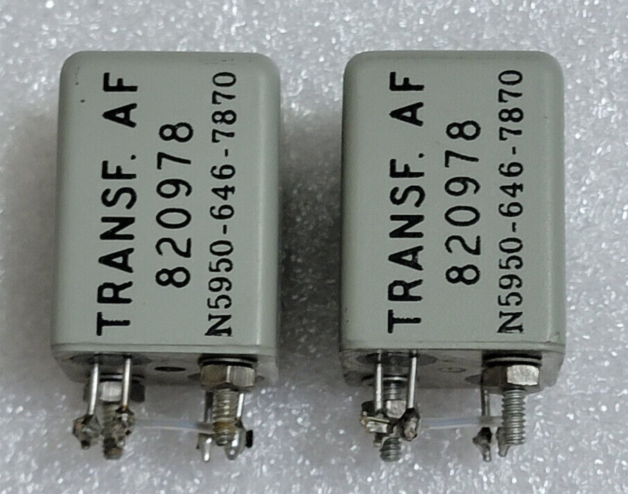 Pair of Vintage Sangamo Input Transformer Line Mic MC Phono 1:18 Potted Oil Fill