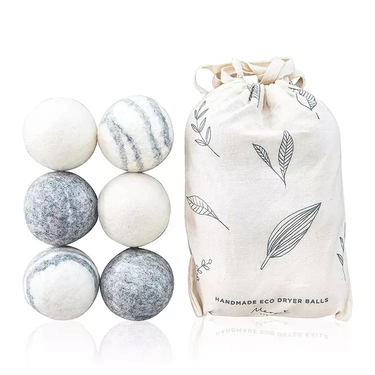 6 Premium XL Dryer Balls 100% Organic Natural New Zealand Wool