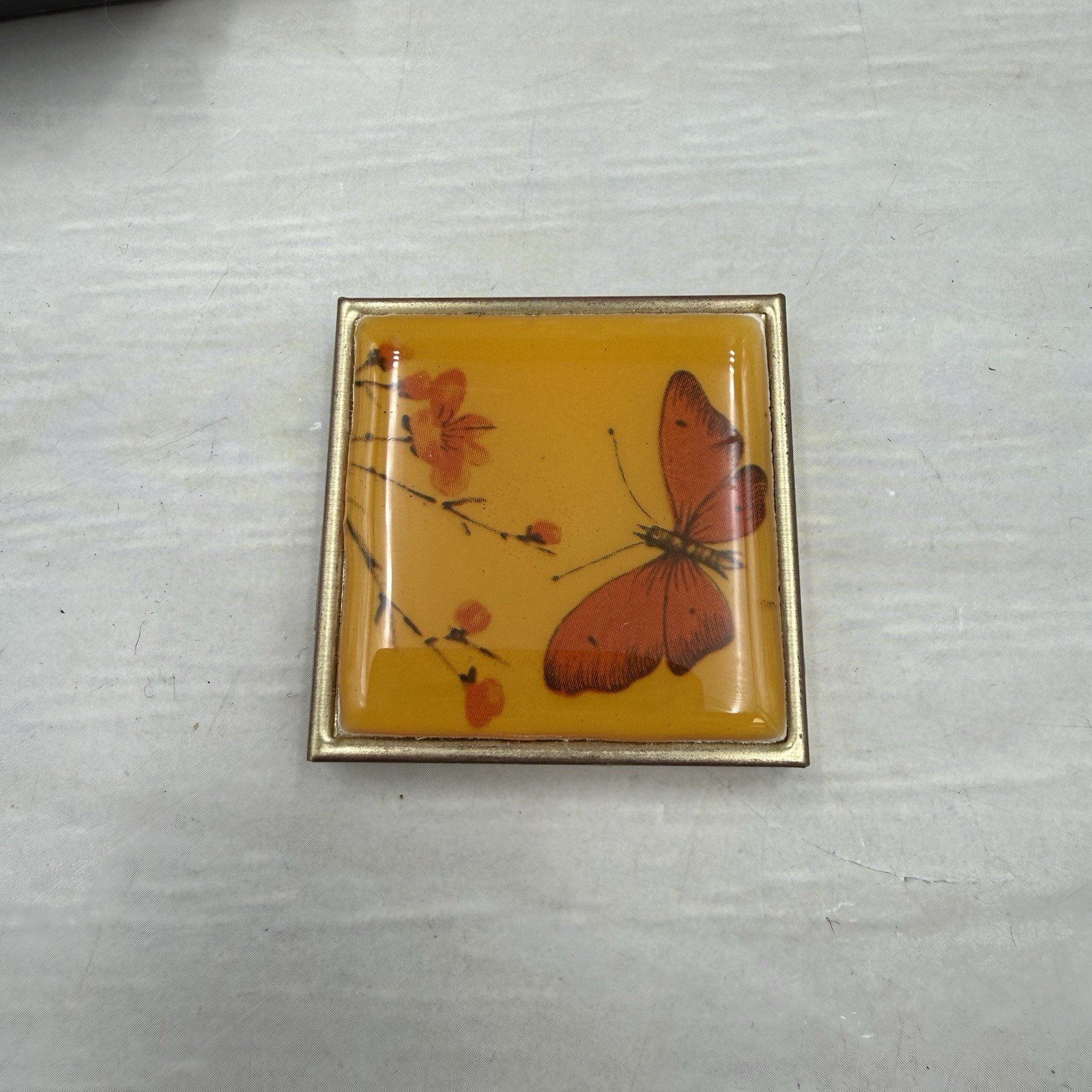 Vintage 1970s Modernism Mid Century Modern Tidy Caddy Desk Organizer Butterfly