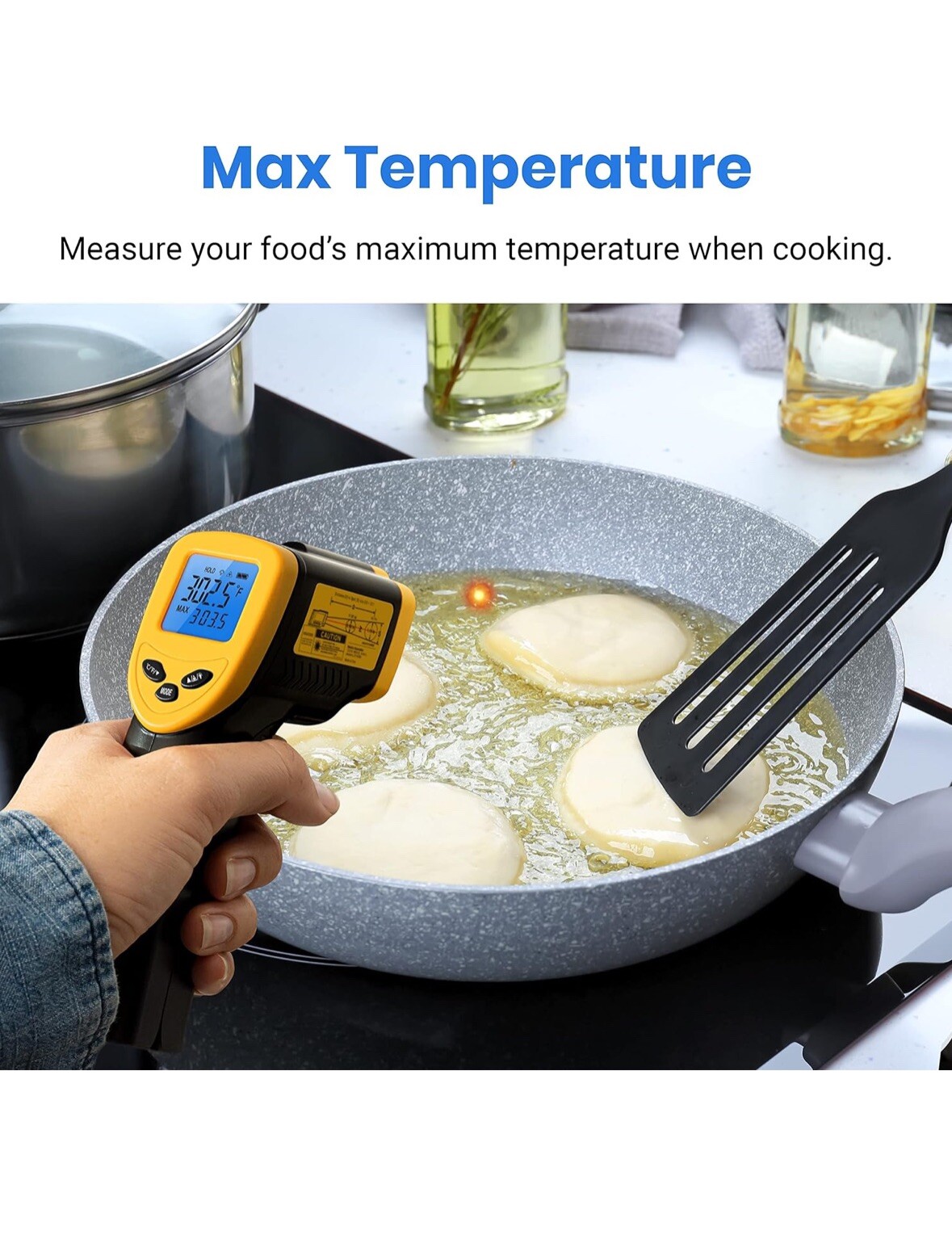 Etekcity Infrared Thermometer Laser Temperature Gun For Food BBQ Pizza Oven