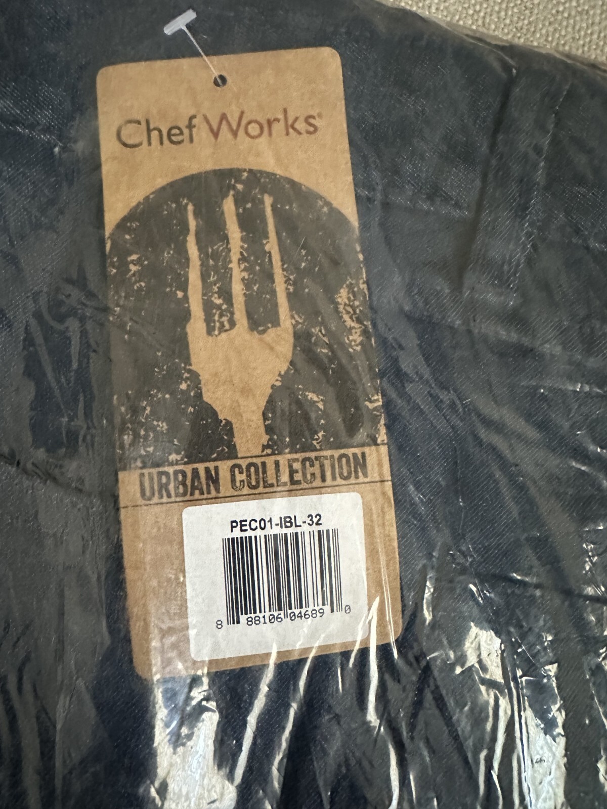 NEW! Genuine! Chef Works Professional Men Indigo Blue Chef Pants PECO1-ILB-32