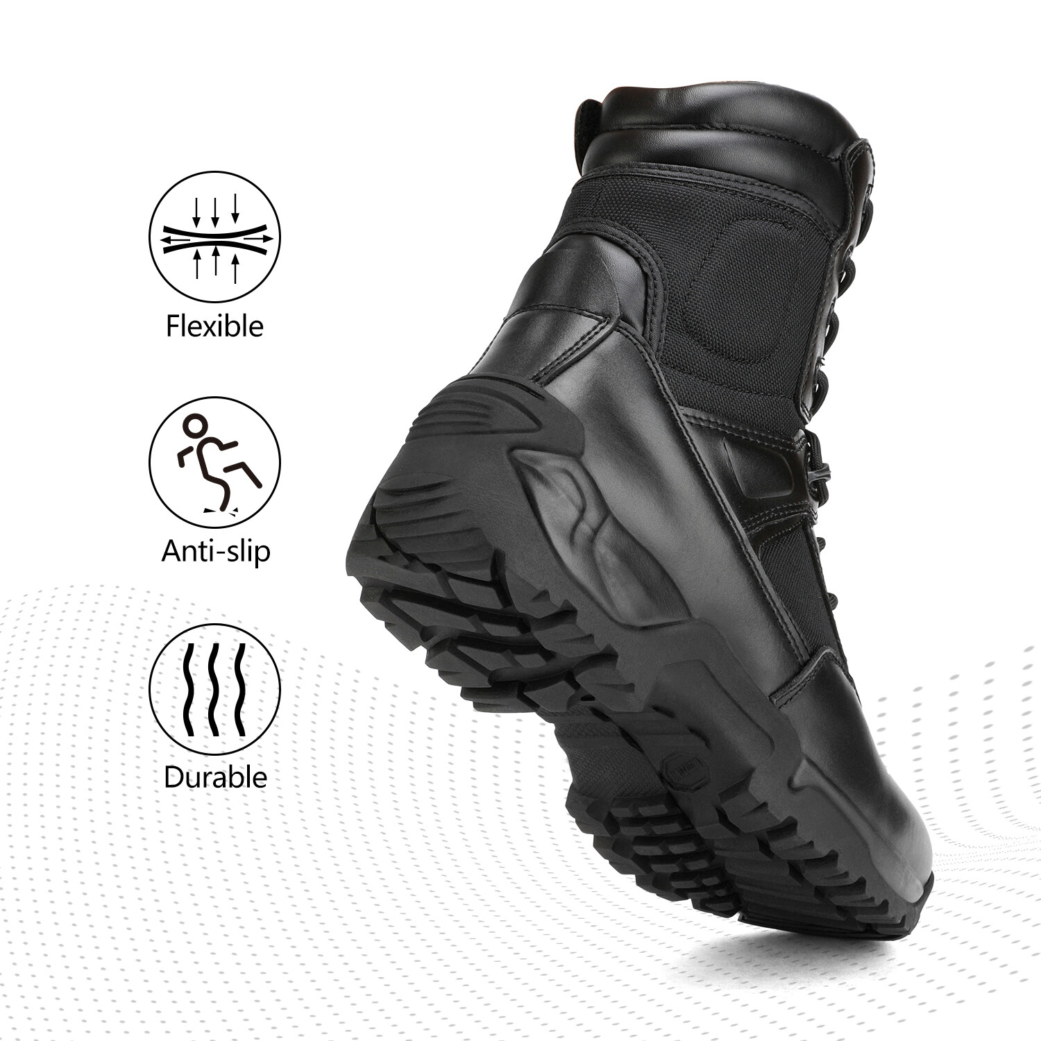 Men's Military Combat Tactical Work Boots for Hiking Riding