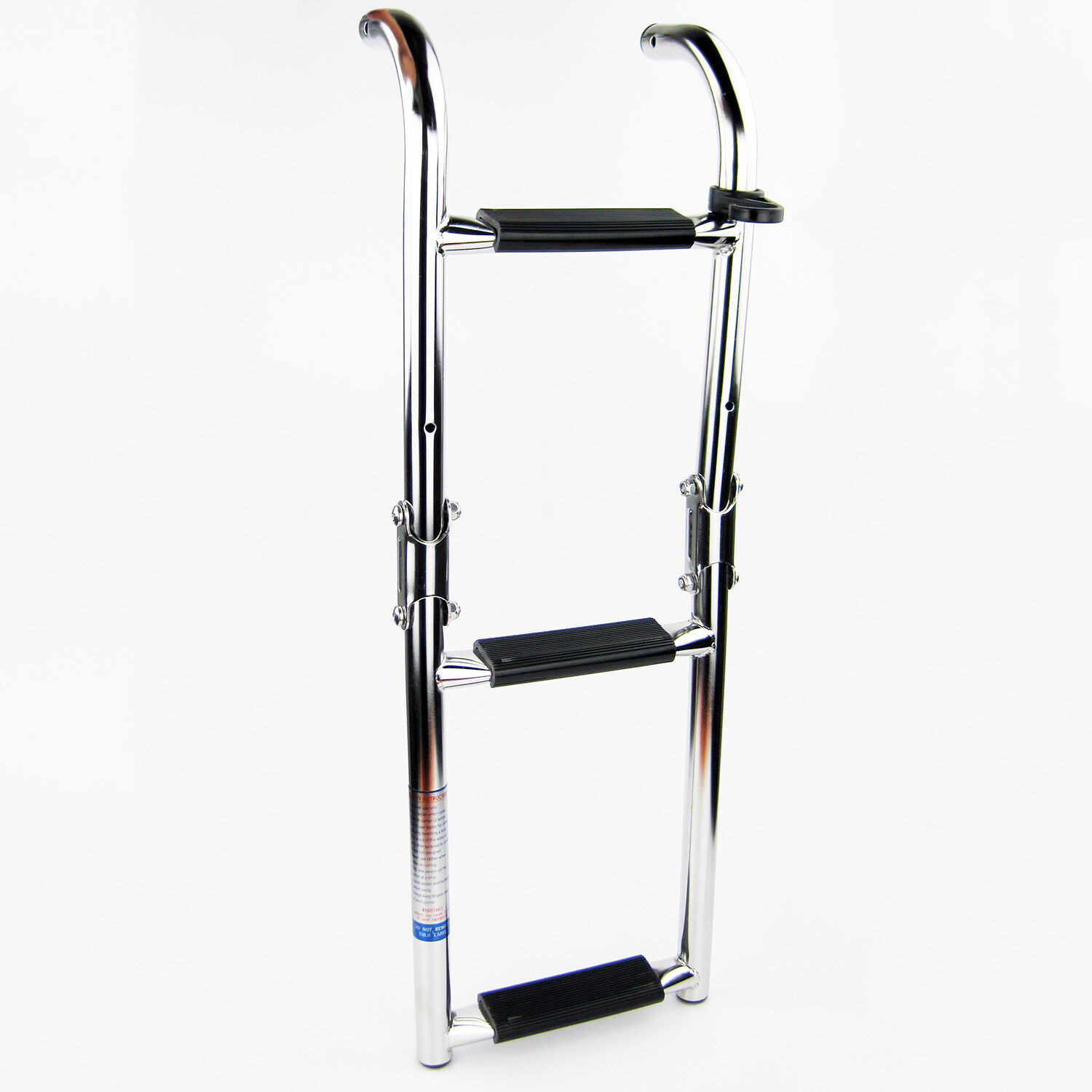 Stainless Foldable Boat Ladder Folding Boarding Ladder Transom 3 Step Narrow