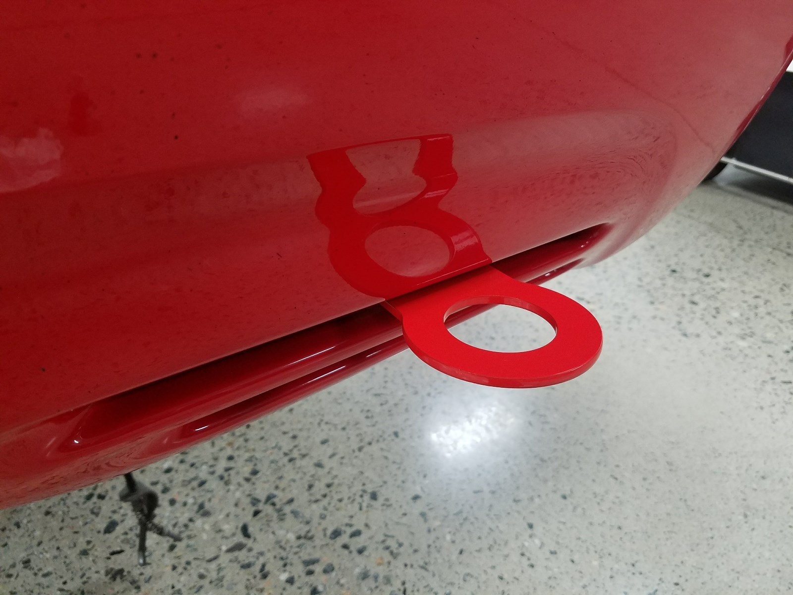 97-04 Chevy C5 Corvette Z06 Red Rear Bumper Racing Bolt-On Tow Hook