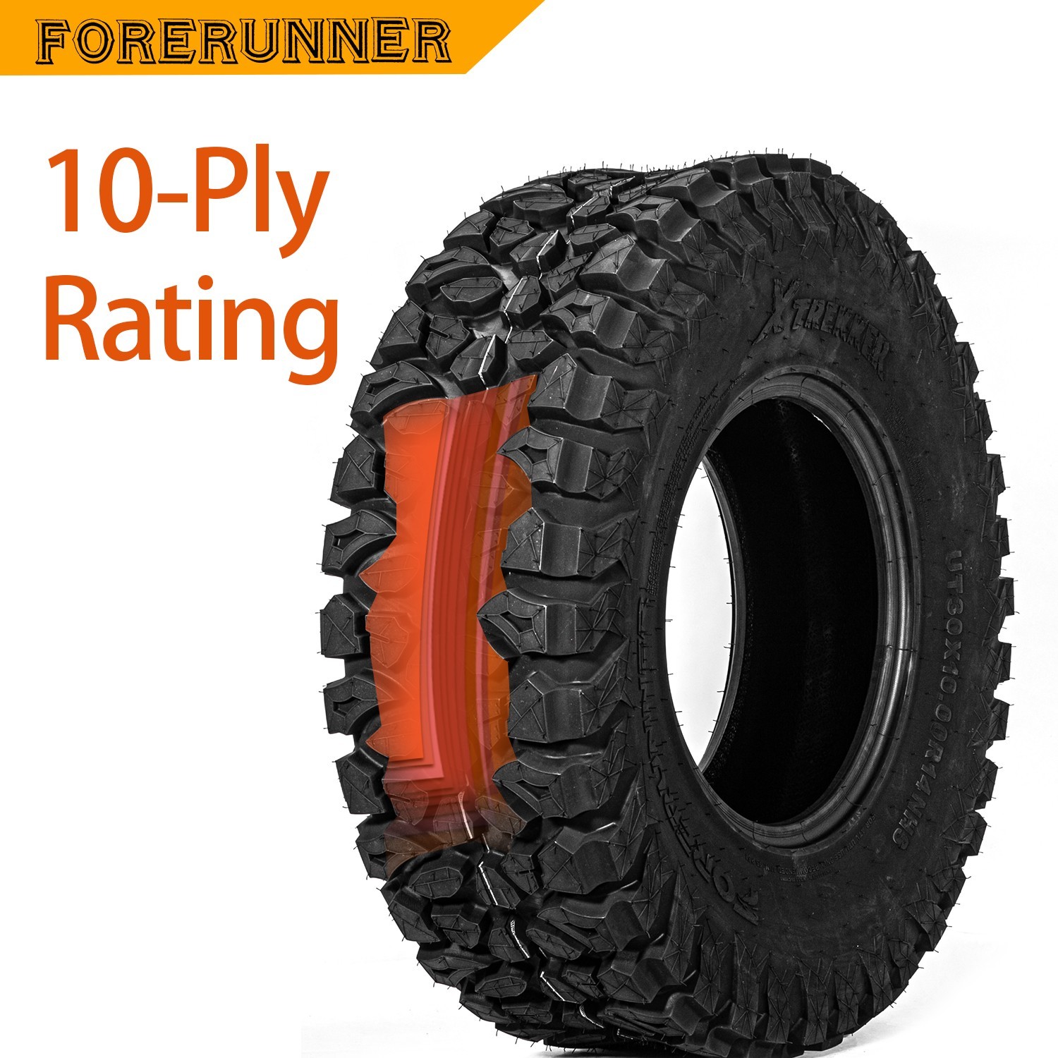 4X 30x10x14 ATV UTV Tires 10Ply 30x10-14 Radial 30 10R 14 All Terrain Tubeless