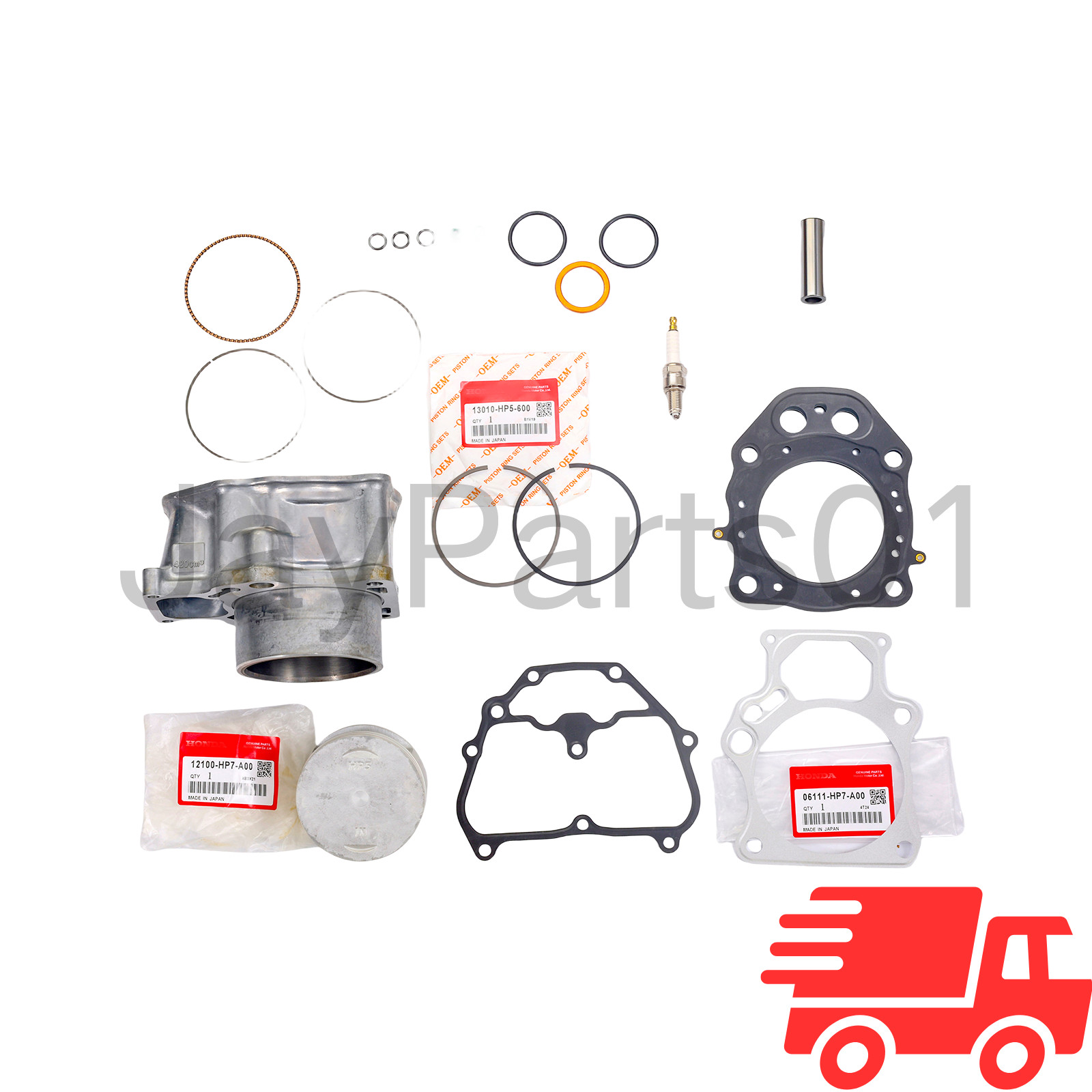 12100-HP7-A00 FOR TRX420 RANCHER HONDA 2009-2024 TOP END KIT W/ CYLINDER OEM