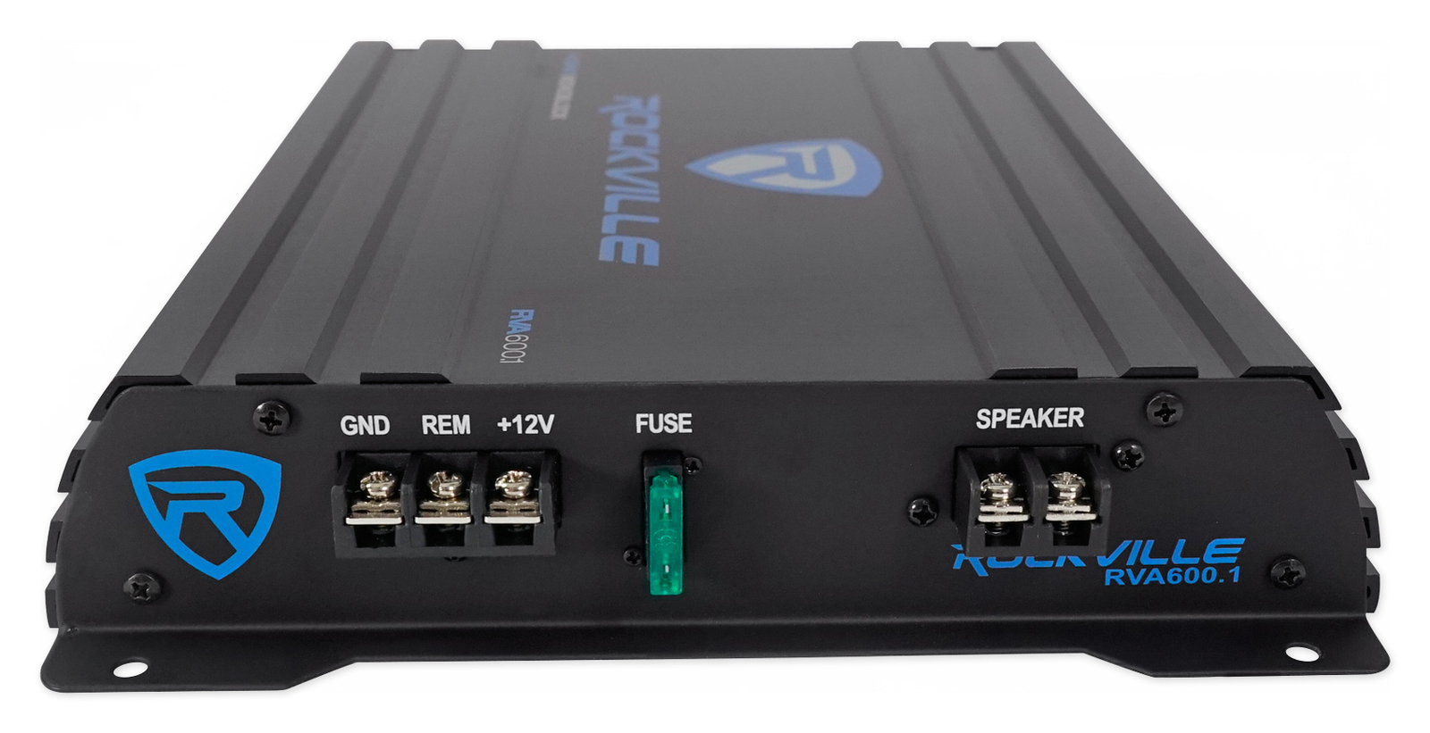 Rockville RV10.2B 1000w Dual 10" Car Subwoofer Enclosure+Mono Amplifier+Amp Kit