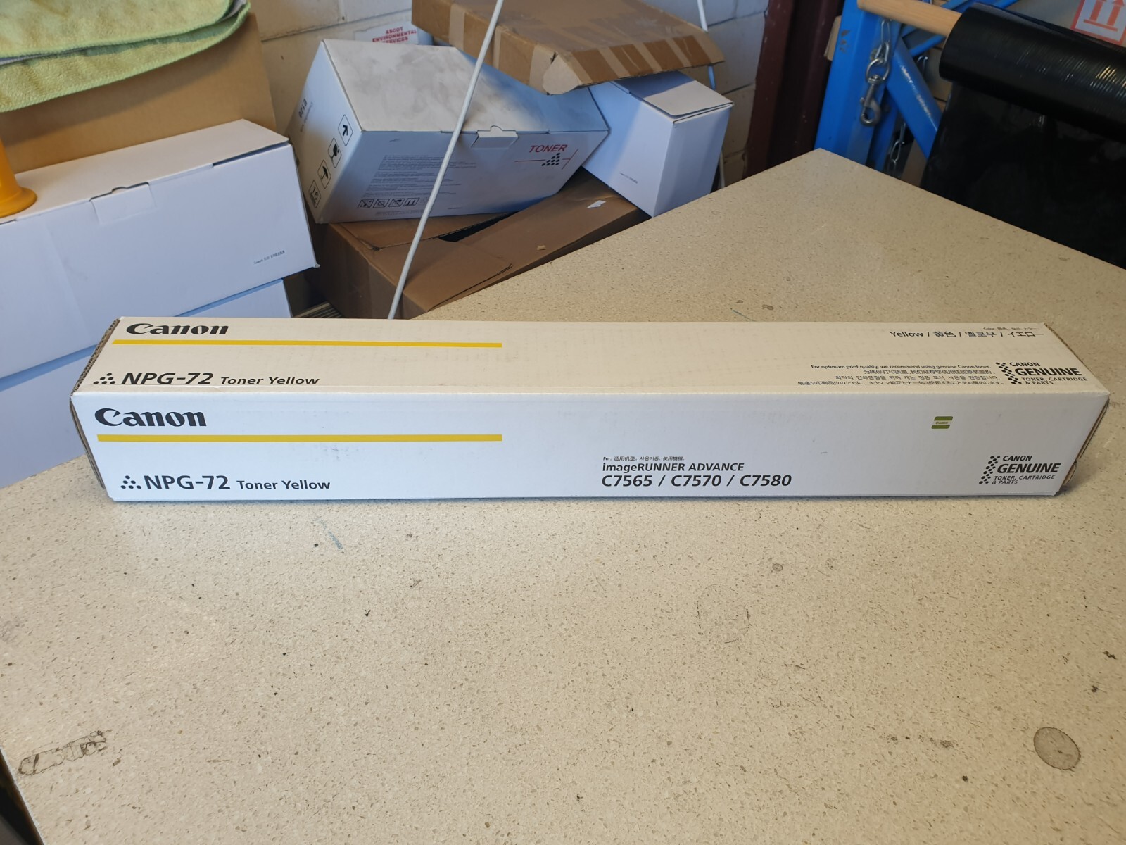 Genuine Canon NPG-72 TG-72 Yellow Toner for iR-ADV C7565 C7570 C7580 C7765 C7770