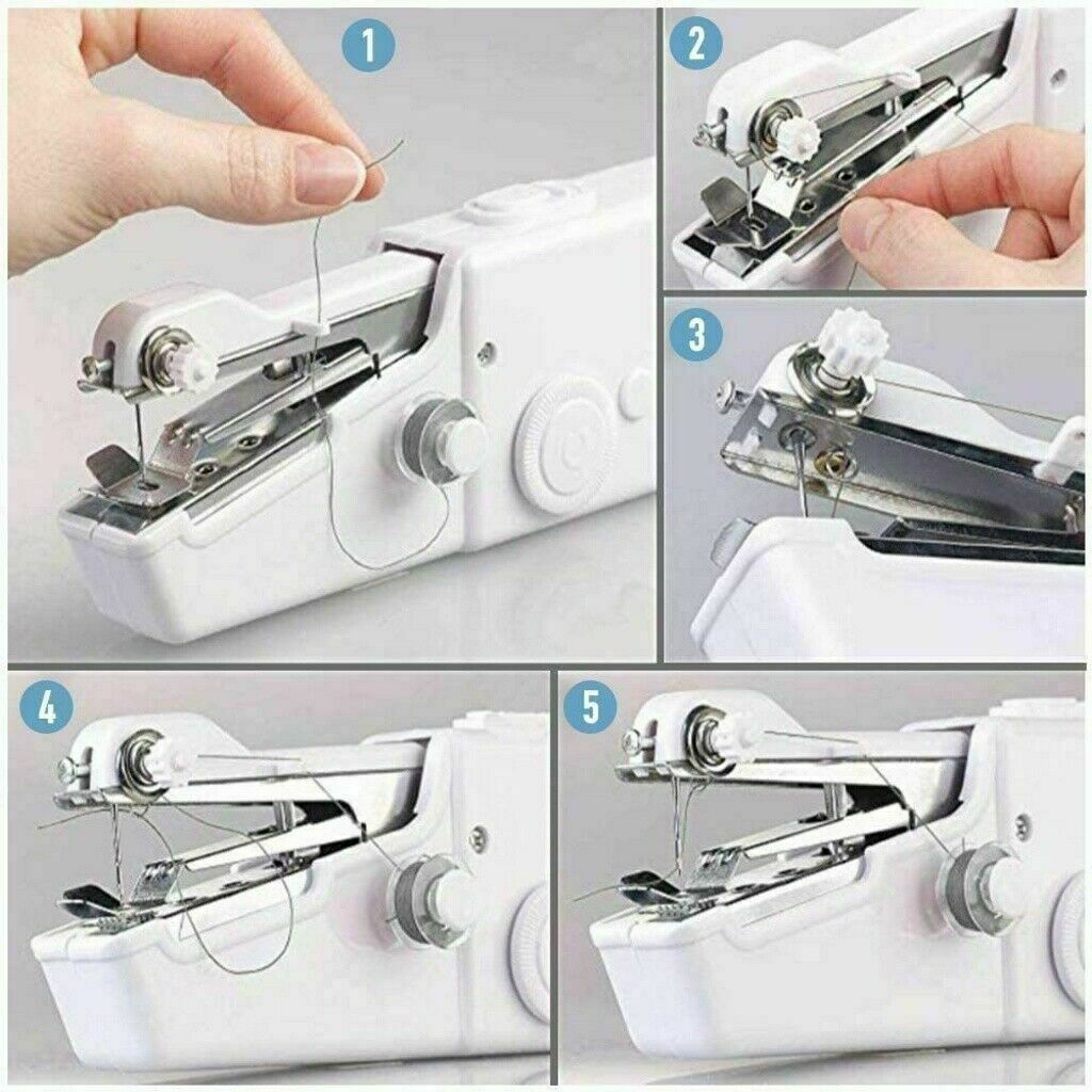 Mini Portable Smart Electric Tailor Stitch Hand-held Sewing Machine Home Travel