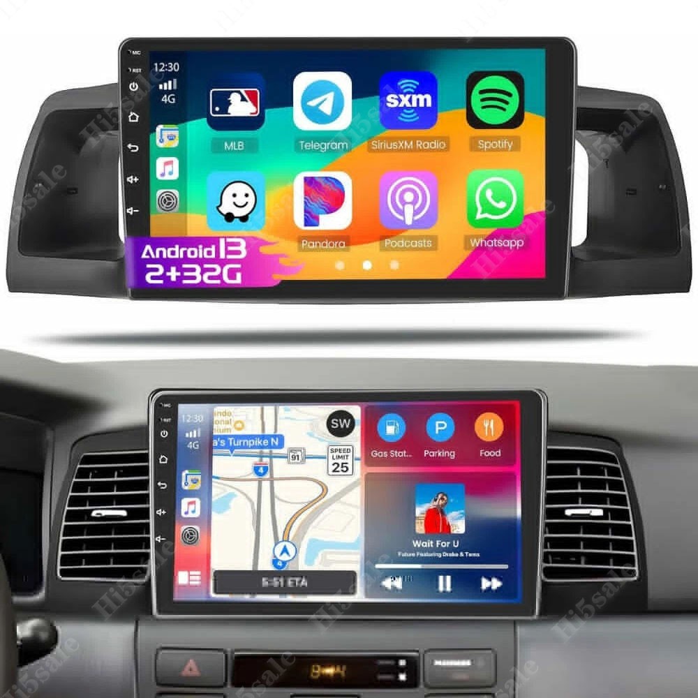For Toyota Corolla 2003-2008 4G+64GB Android 13 Carplay Car Stereo Radio Navi
