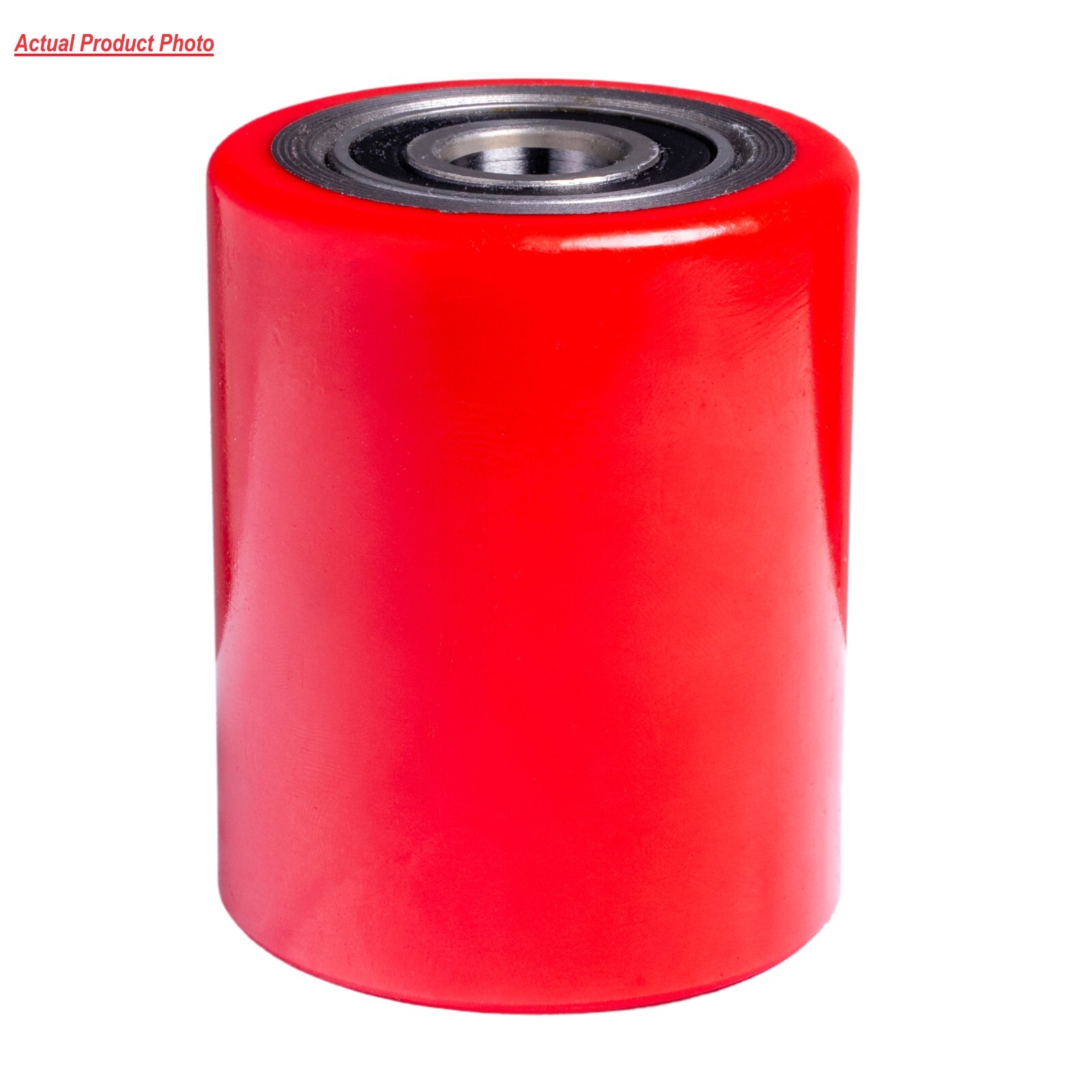 Pallet Jack/Truck Load Wheels Full Set with Axles and Rollers 3" x 3.75" Red