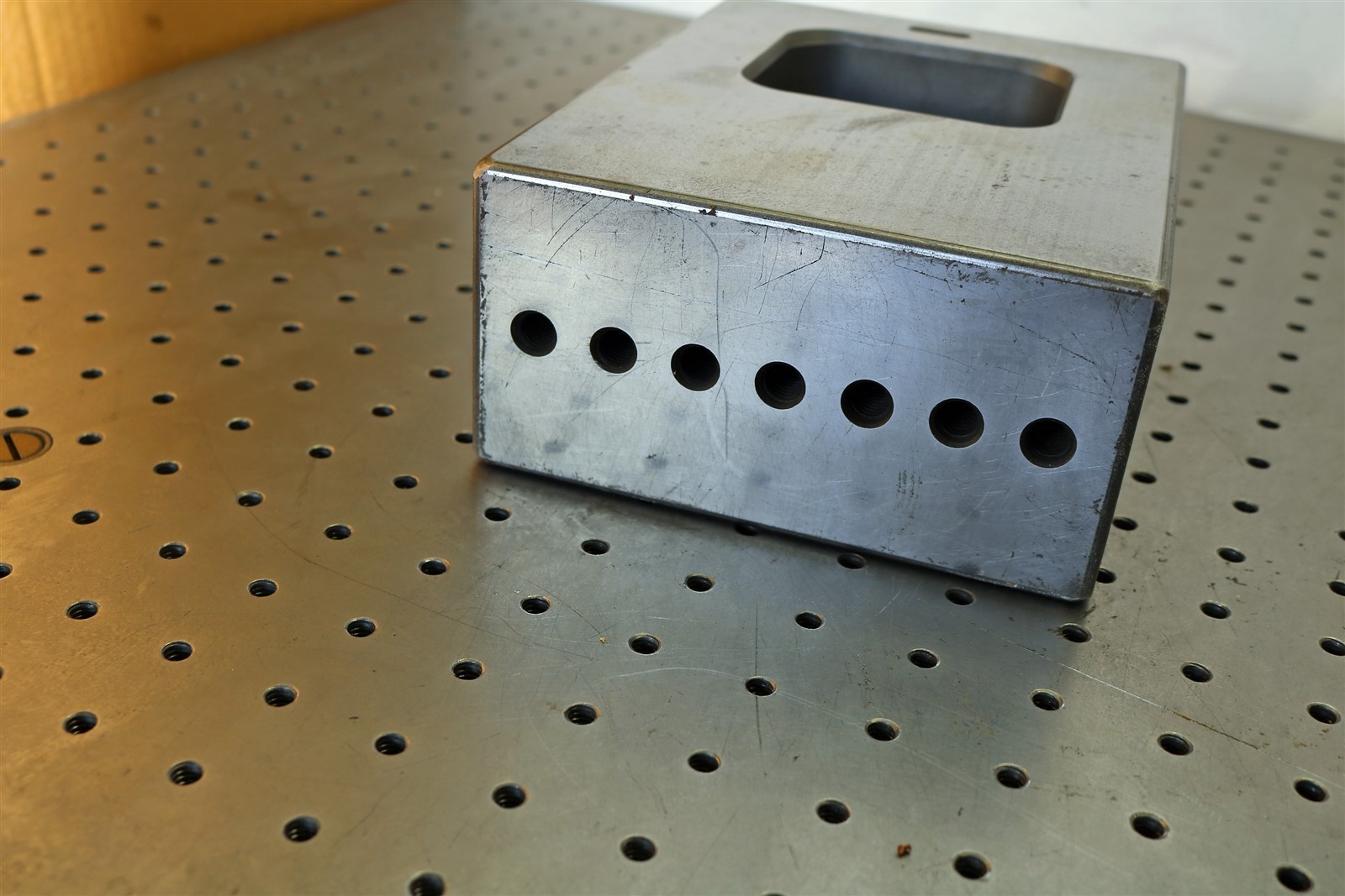 Jumbo Toolmaker Made 29 Lbs. Block, Fixture, Hardened & Ground - - E2868