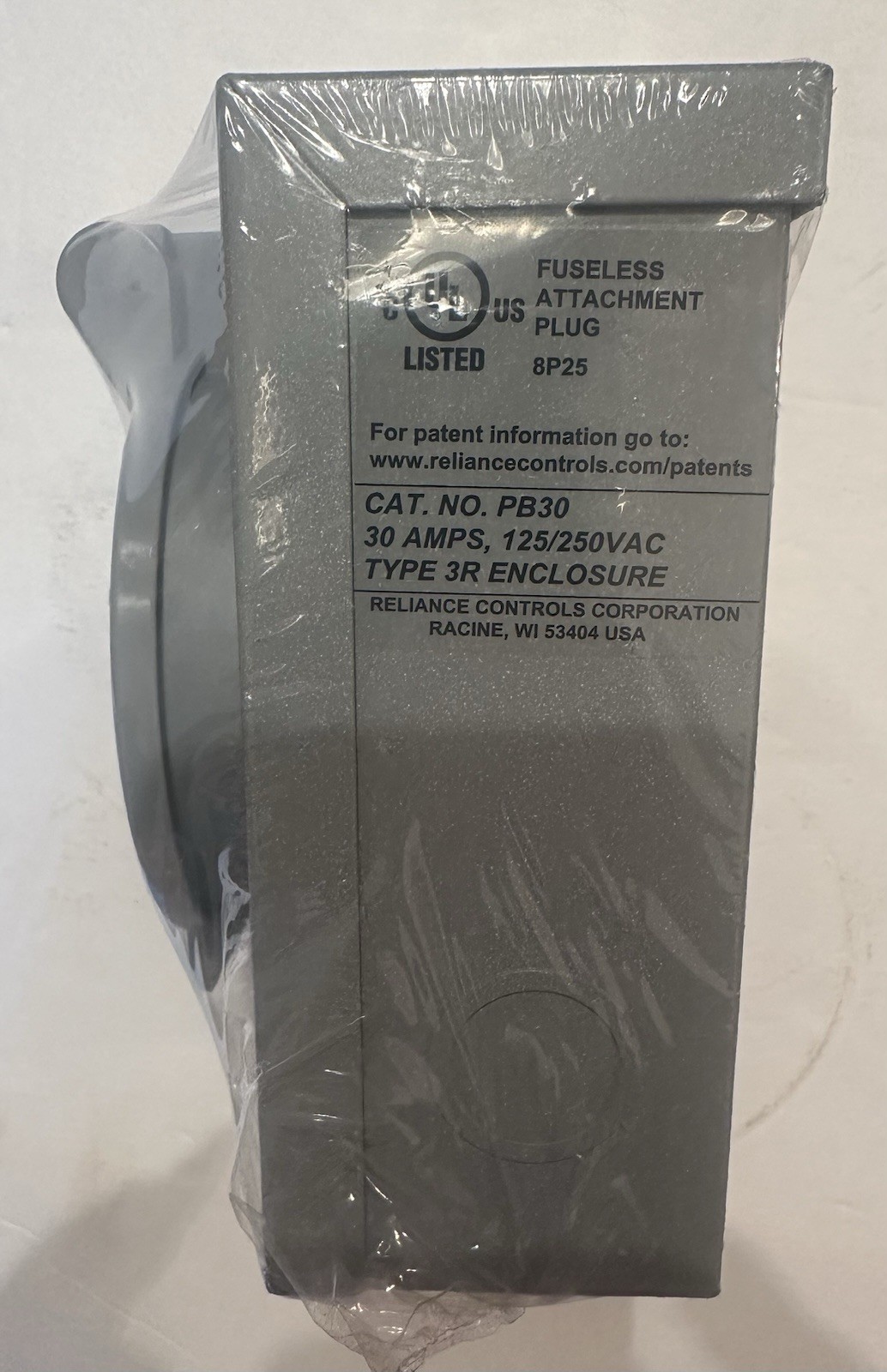 Reliance Controls Generators Up to 7,500 Running W PB30 30-Amp NEMA 3R Power