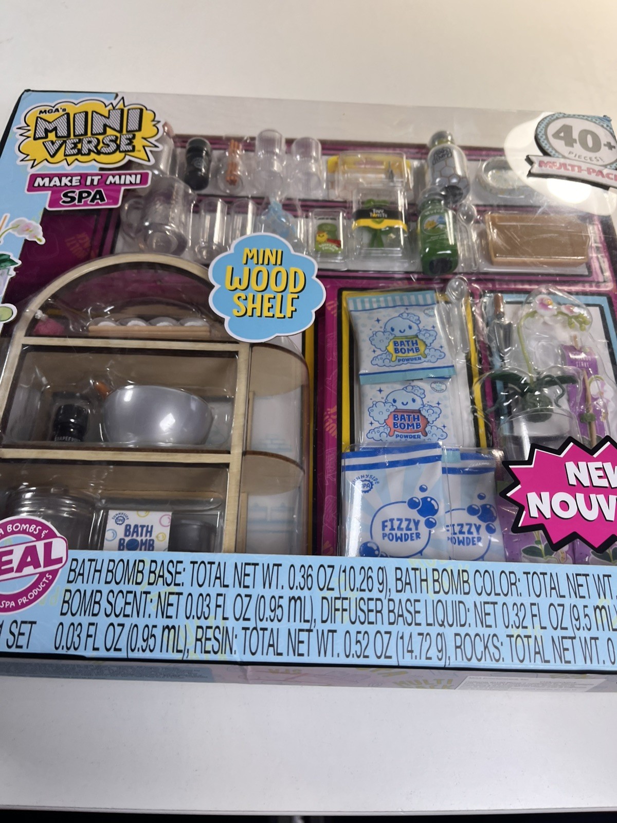 Brand New In Box MGA Miniverse Make It Mini Spa 40 Piece Set