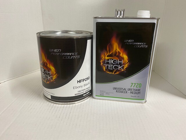 GM/chevy WA8555/8555/u8555 Ebony Black black  GAL Basecoat paint & Reducer