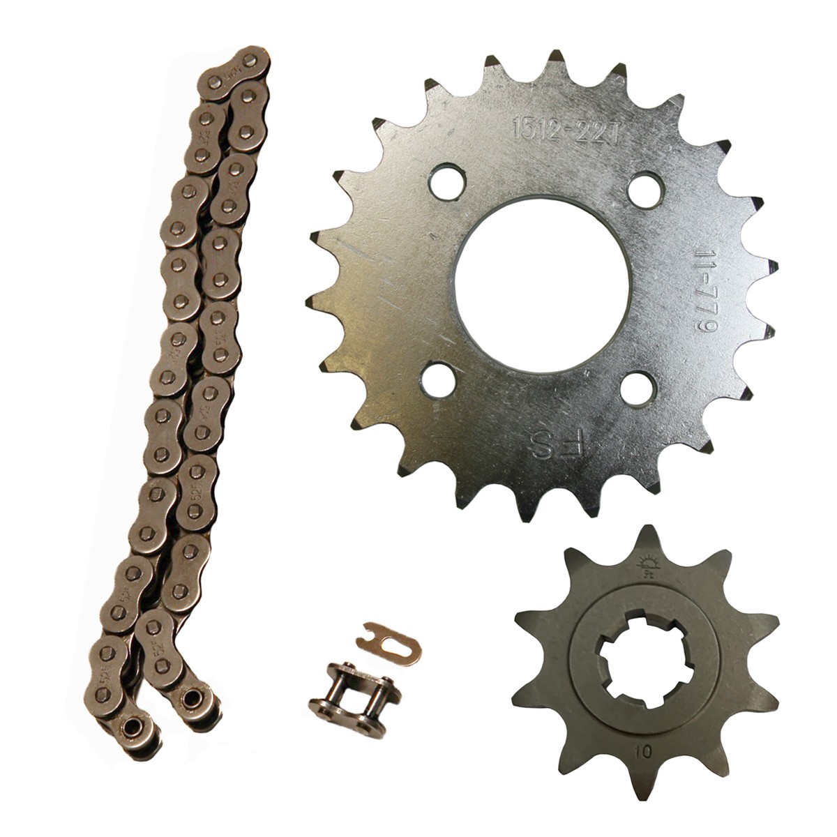 520x36 Drive Chain & 10/22 Sprockets for Suzuki Quadsport 80 fits 1989-2006 LT80